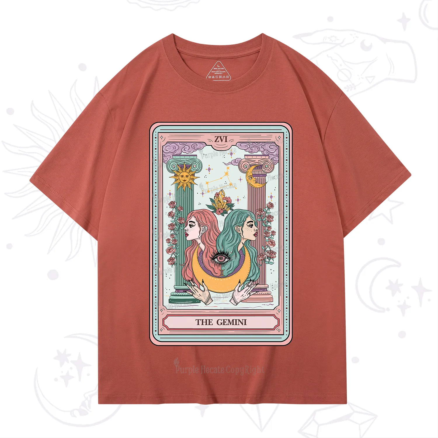 Purplehecate The Gemini Goddess Tarot T-Shirt