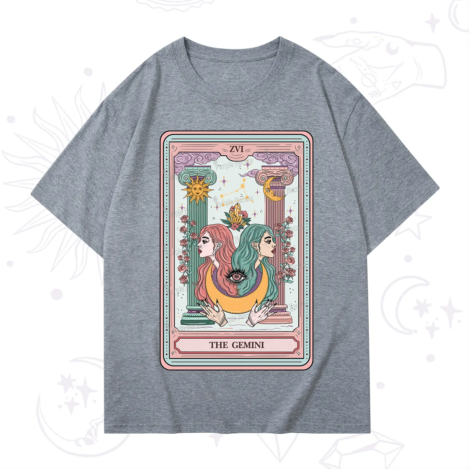Purplehecate The Gemini Goddess Tarot T-Shirt