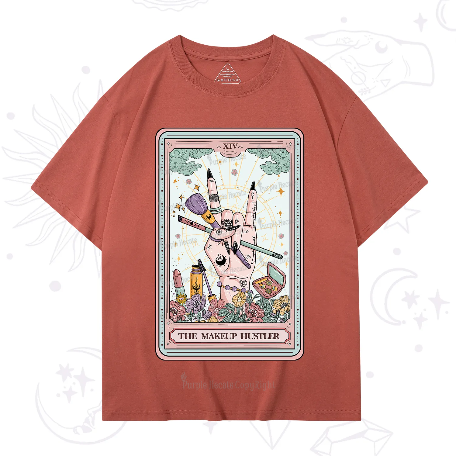 Purplehecate The Makeup Hustler Tarot T-Shirt