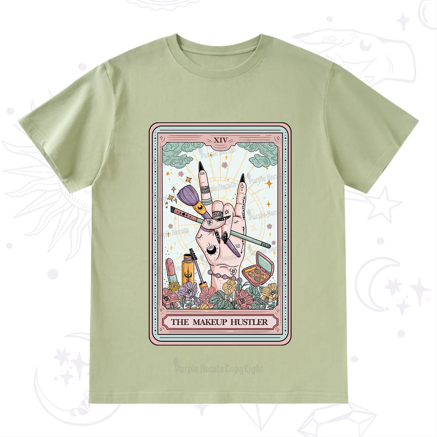 Purplehecate The Makeup Hustler Tarot T-Shirt