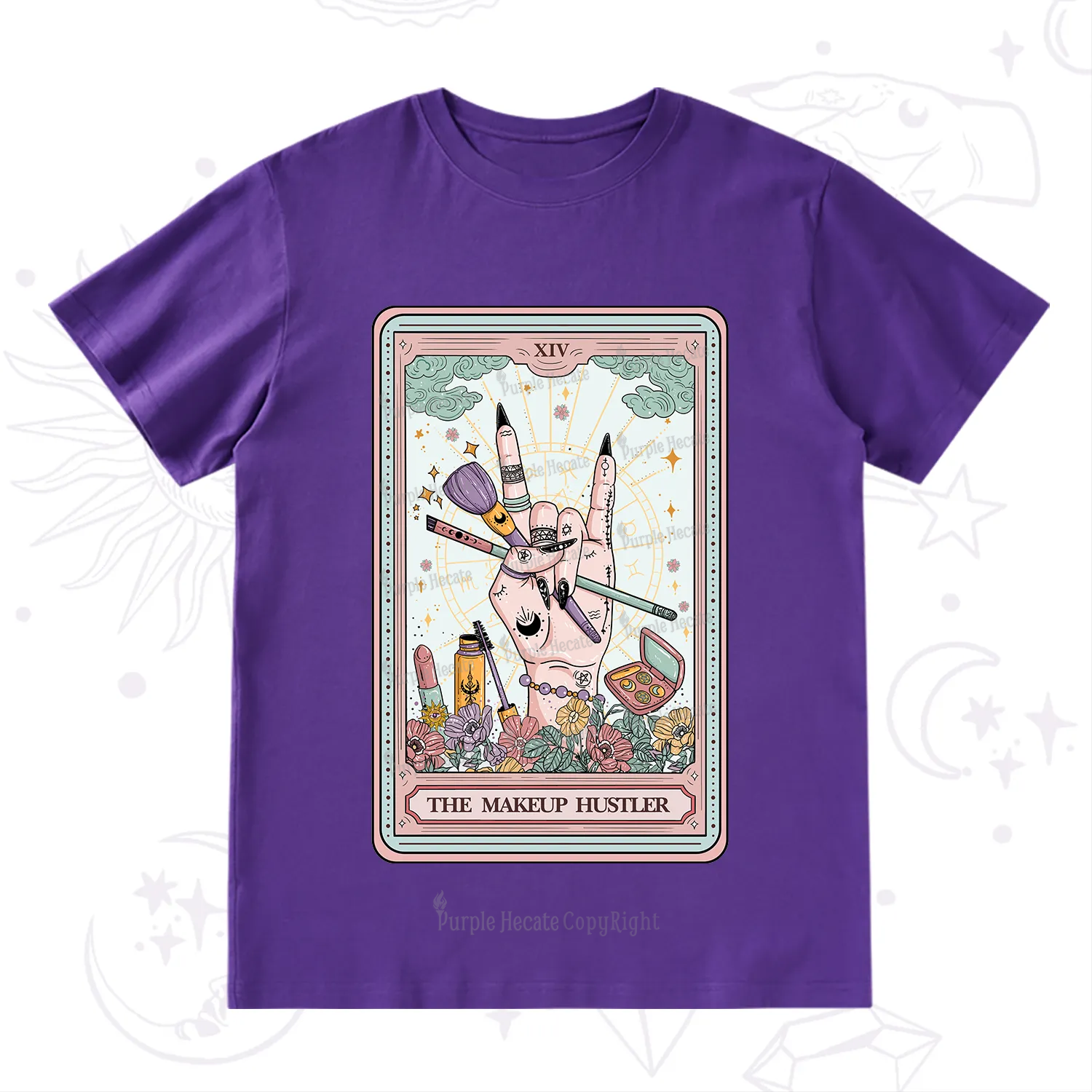 Purplehecate The Makeup Hustler Tarot T-Shirt