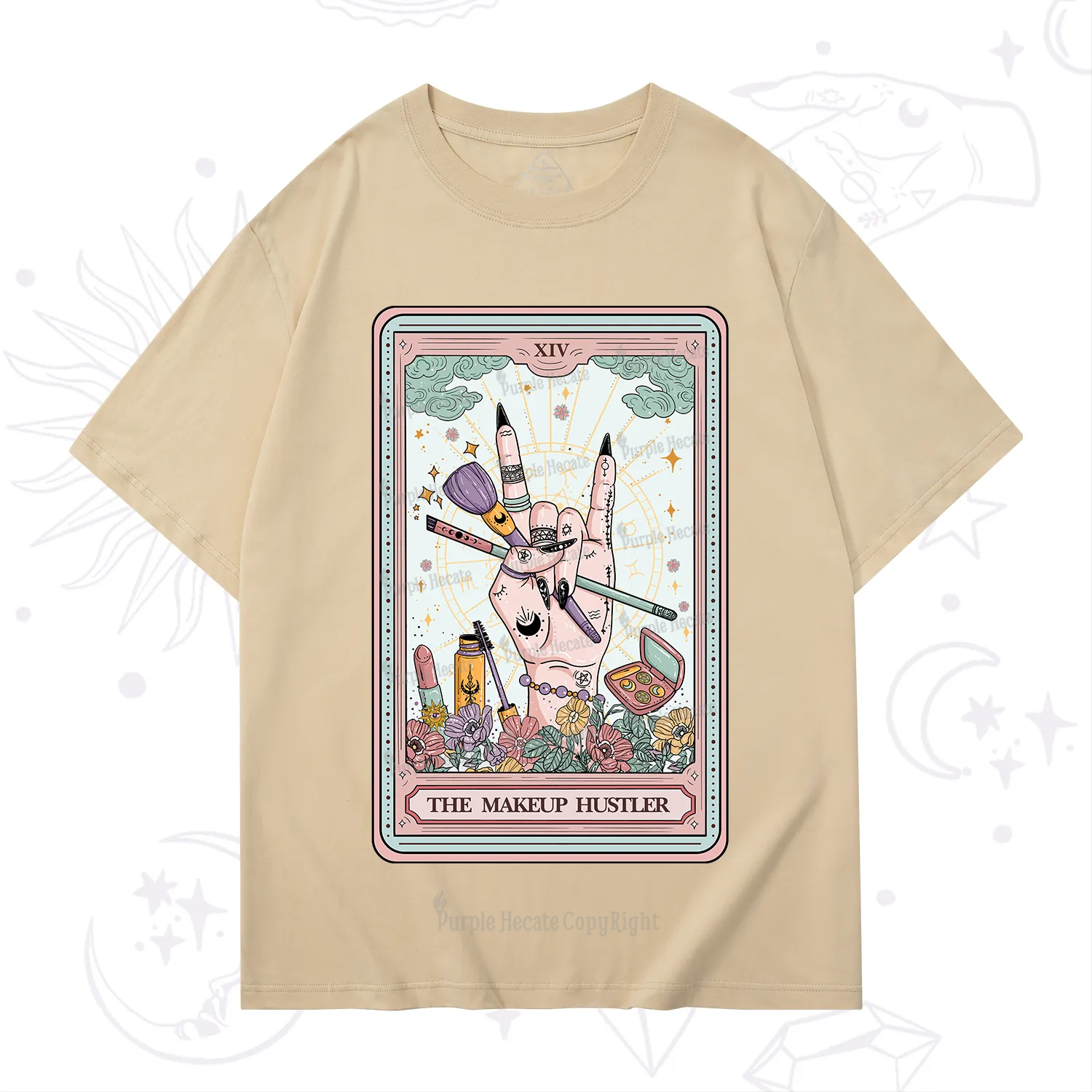 Purplehecate The Makeup Hustler Tarot T-Shirt