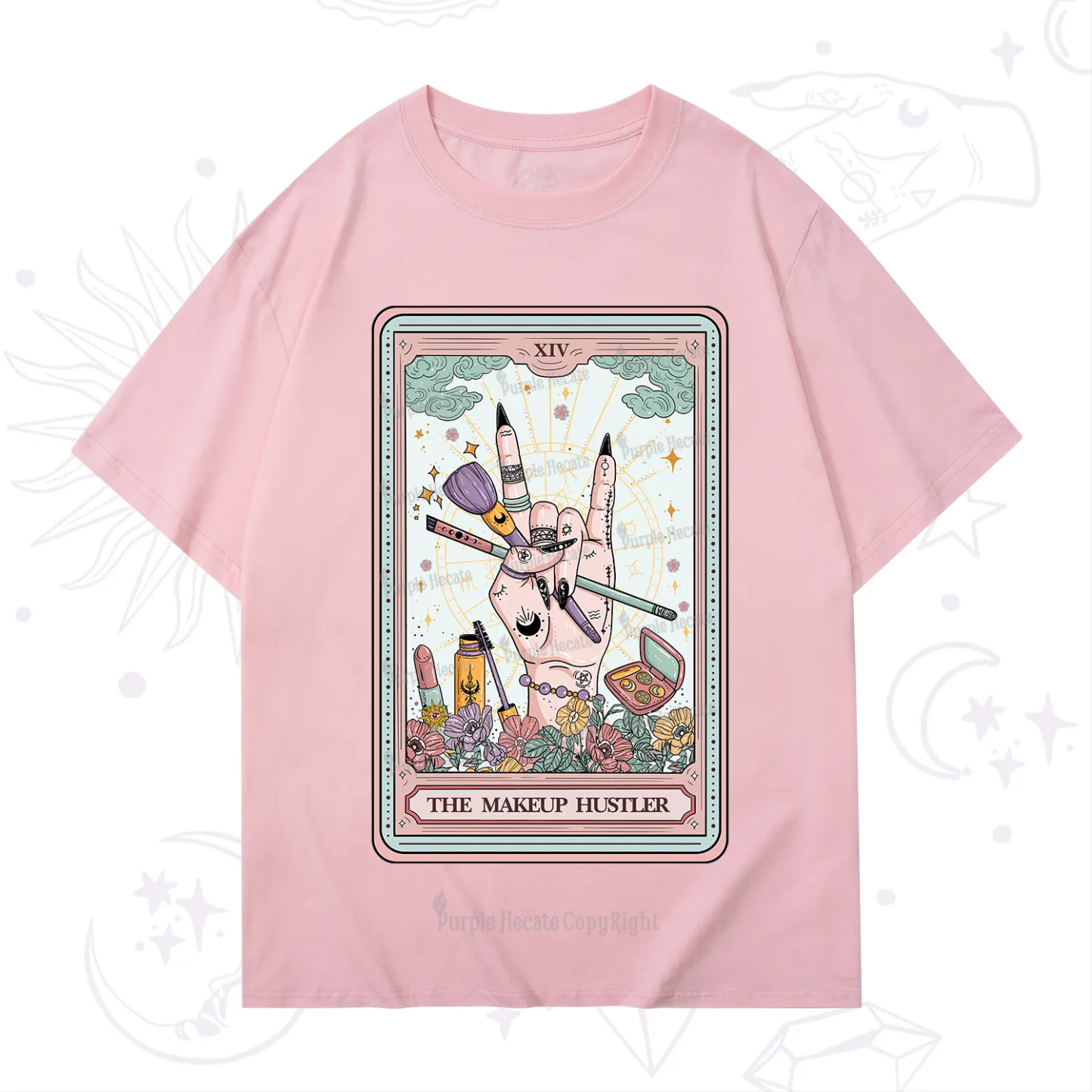 Purplehecate The Makeup Hustler Tarot T-Shirt