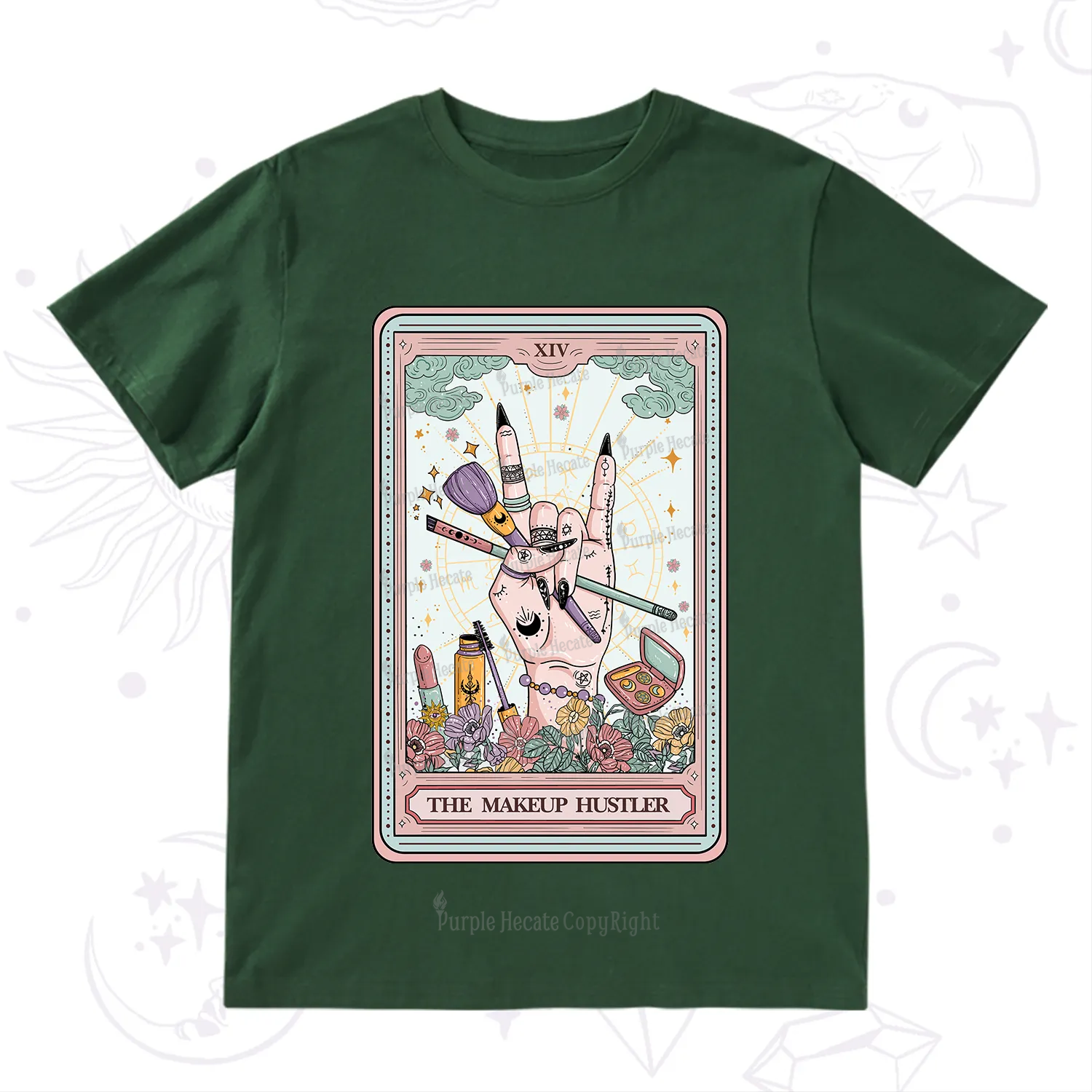 Purplehecate The Makeup Hustler Tarot T-Shirt