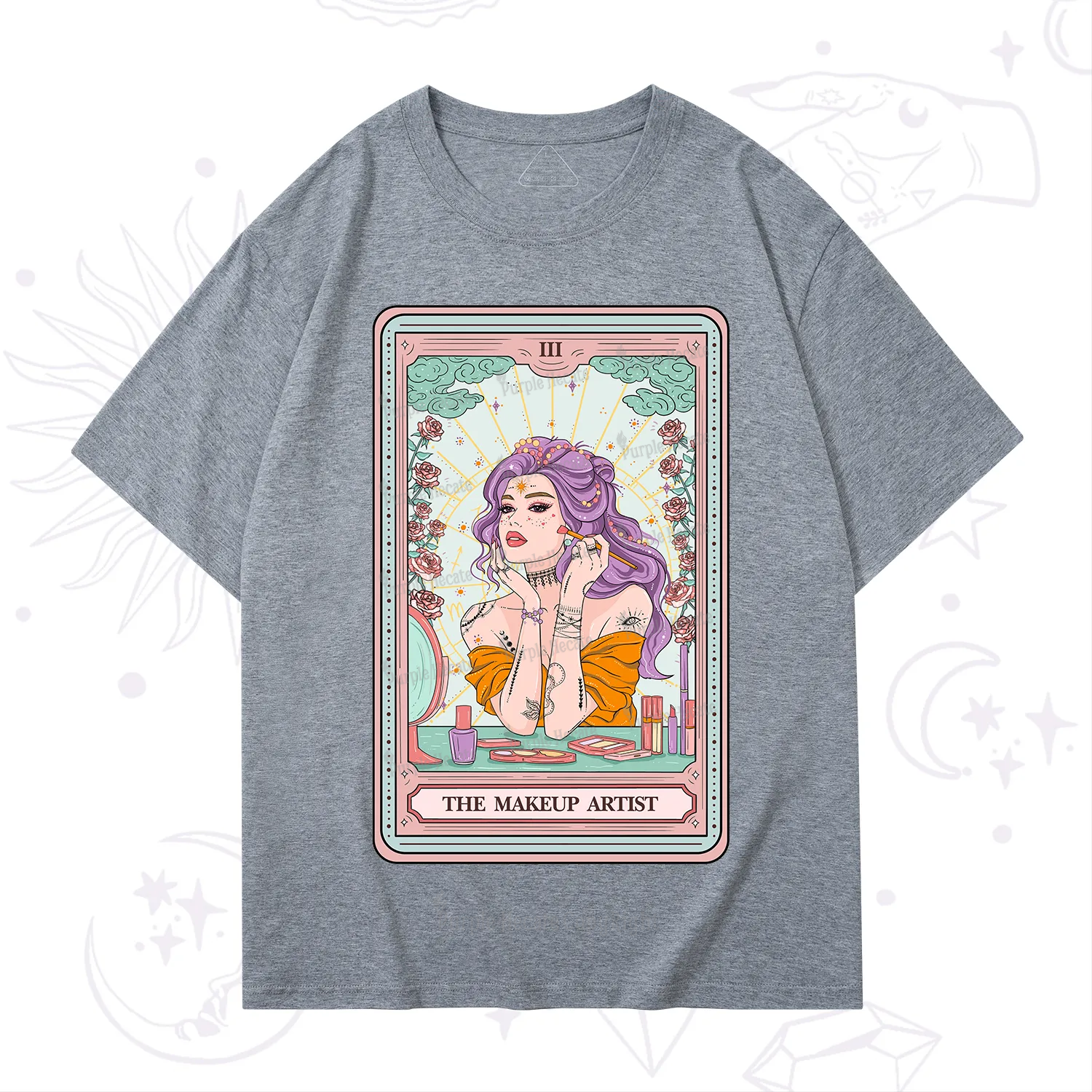 Purplehecate The Makeup Artist Tarot T-Shirt