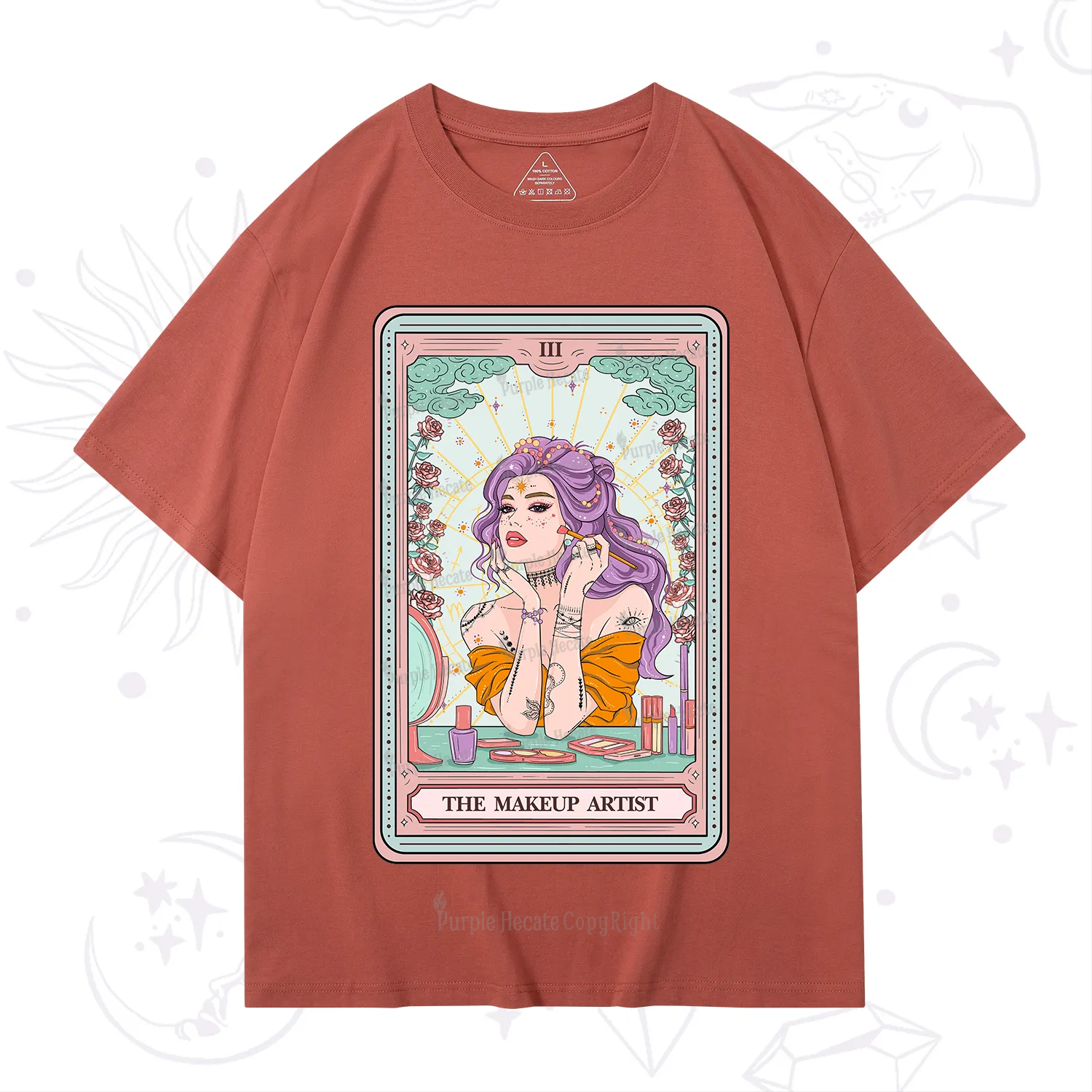 Purplehecate The Makeup Artist Tarot T-Shirt