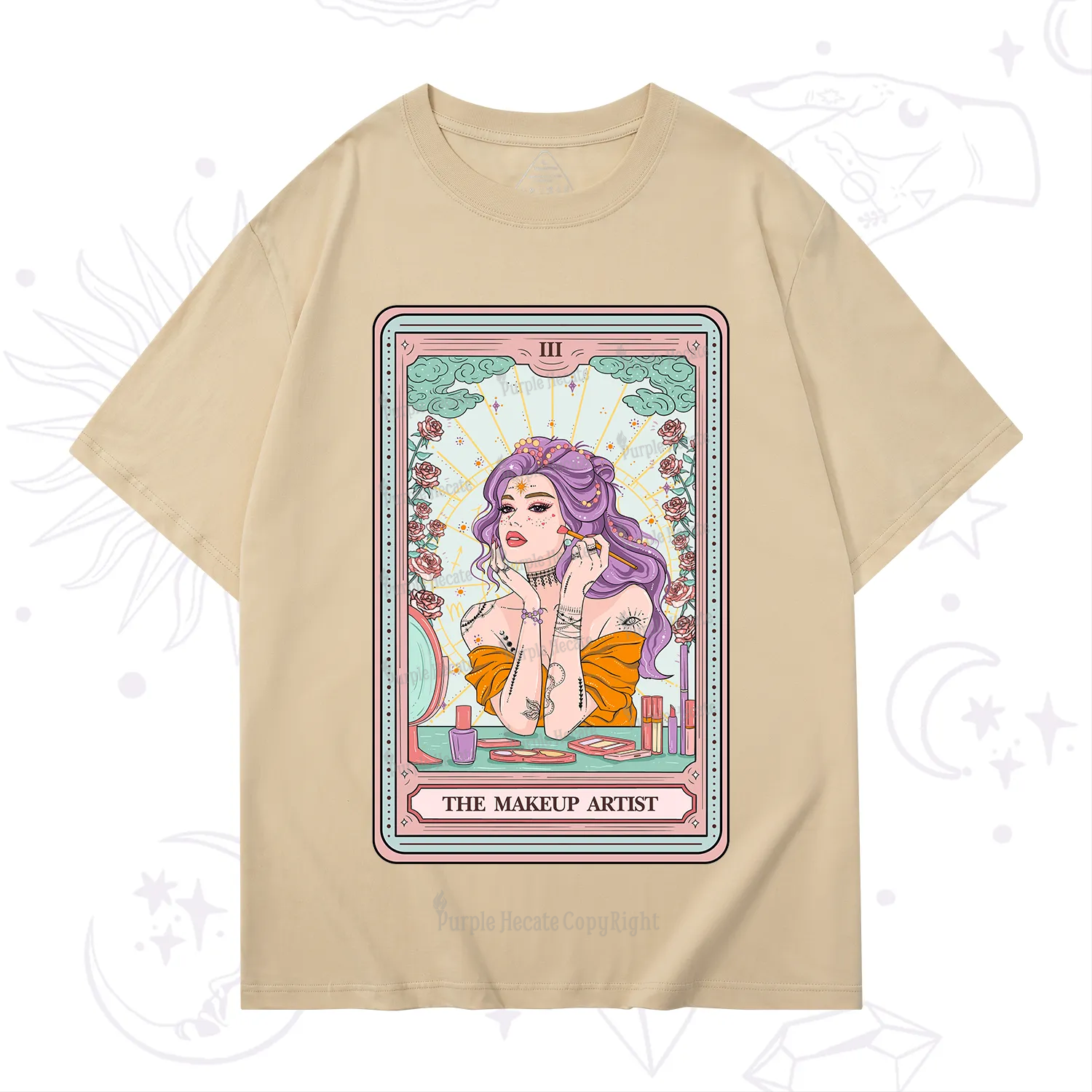 Purplehecate The Makeup Artist Tarot T-Shirt
