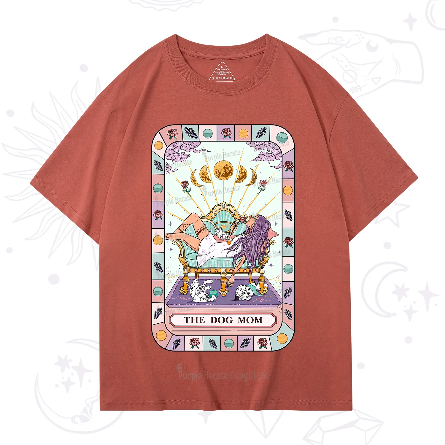 Purplehecate The Chill Dog Mom T-Shirt