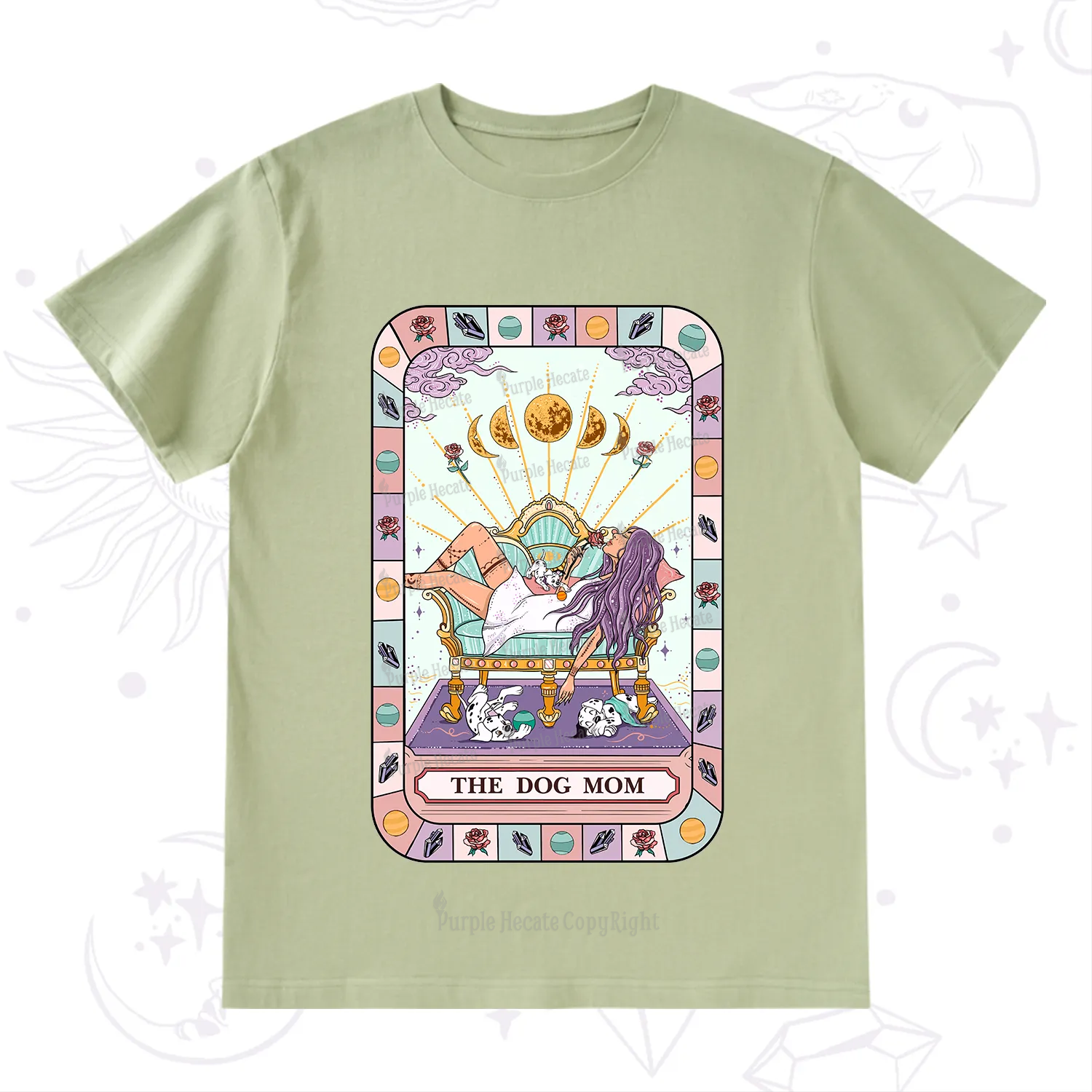 Purplehecate The Chill Dog Mom T-Shirt
