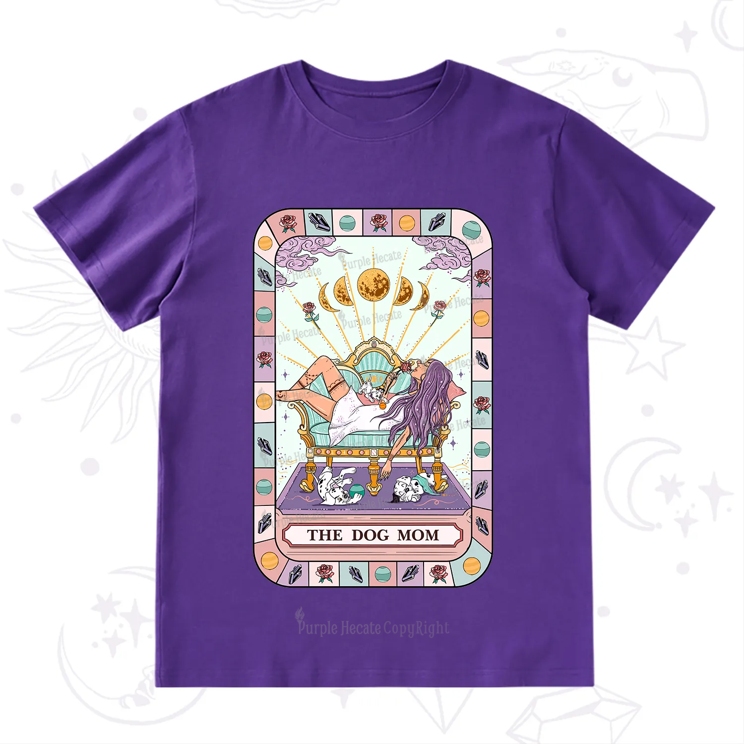 Purplehecate The Chill Dog Mom T-Shirt