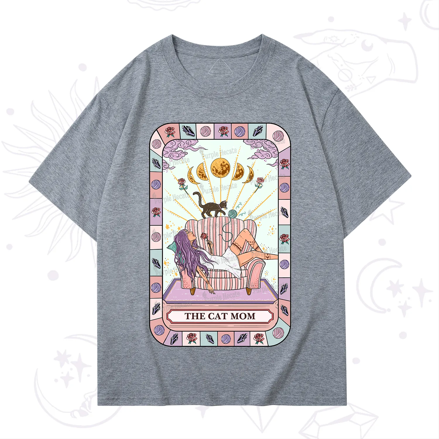 Purplehecate The Chill Cat Mom T-Shirt