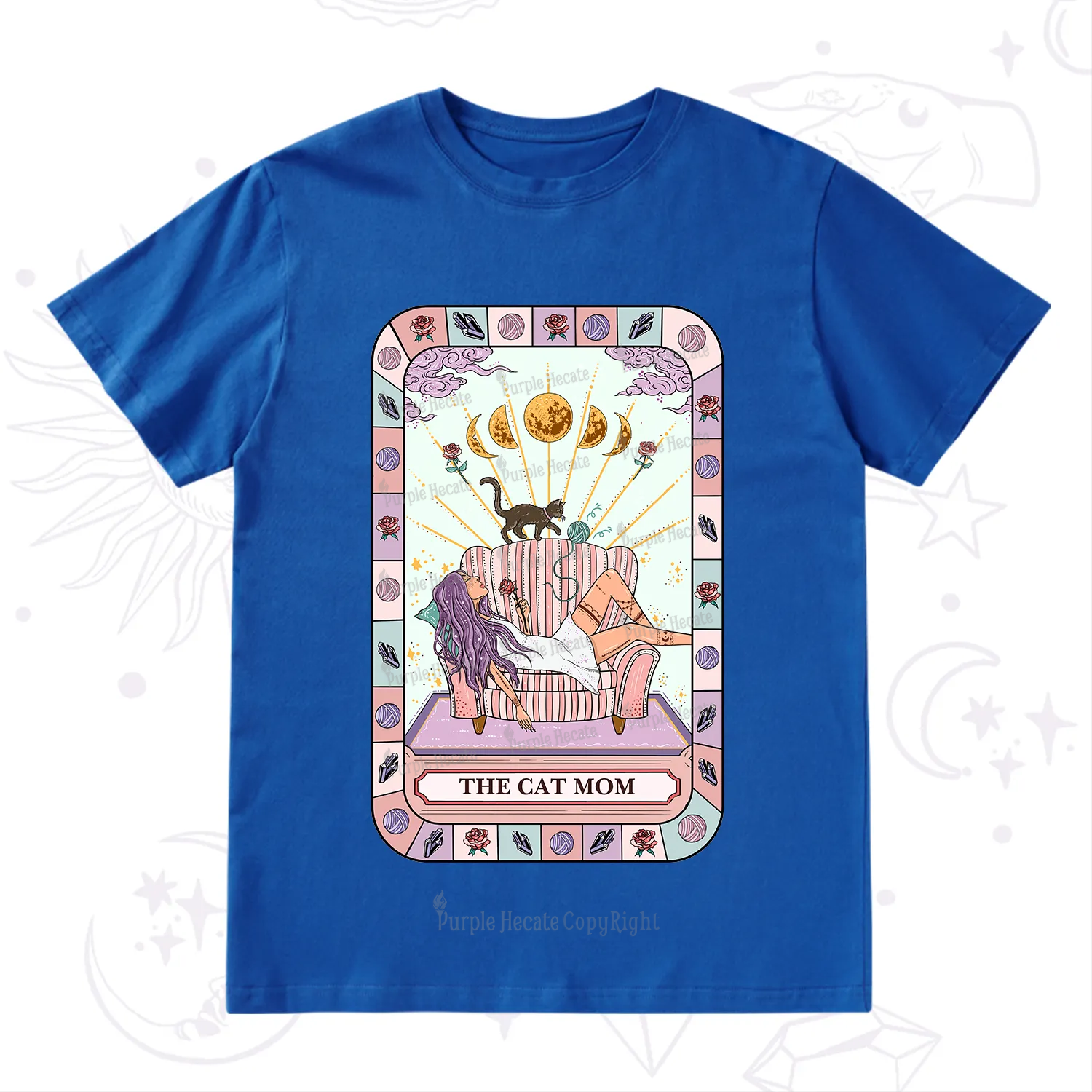 Purplehecate The Chill Cat Mom T-Shirt