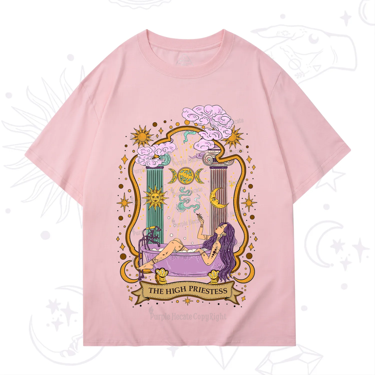 Purplehecate The High Priestess Goddess T-Shirt