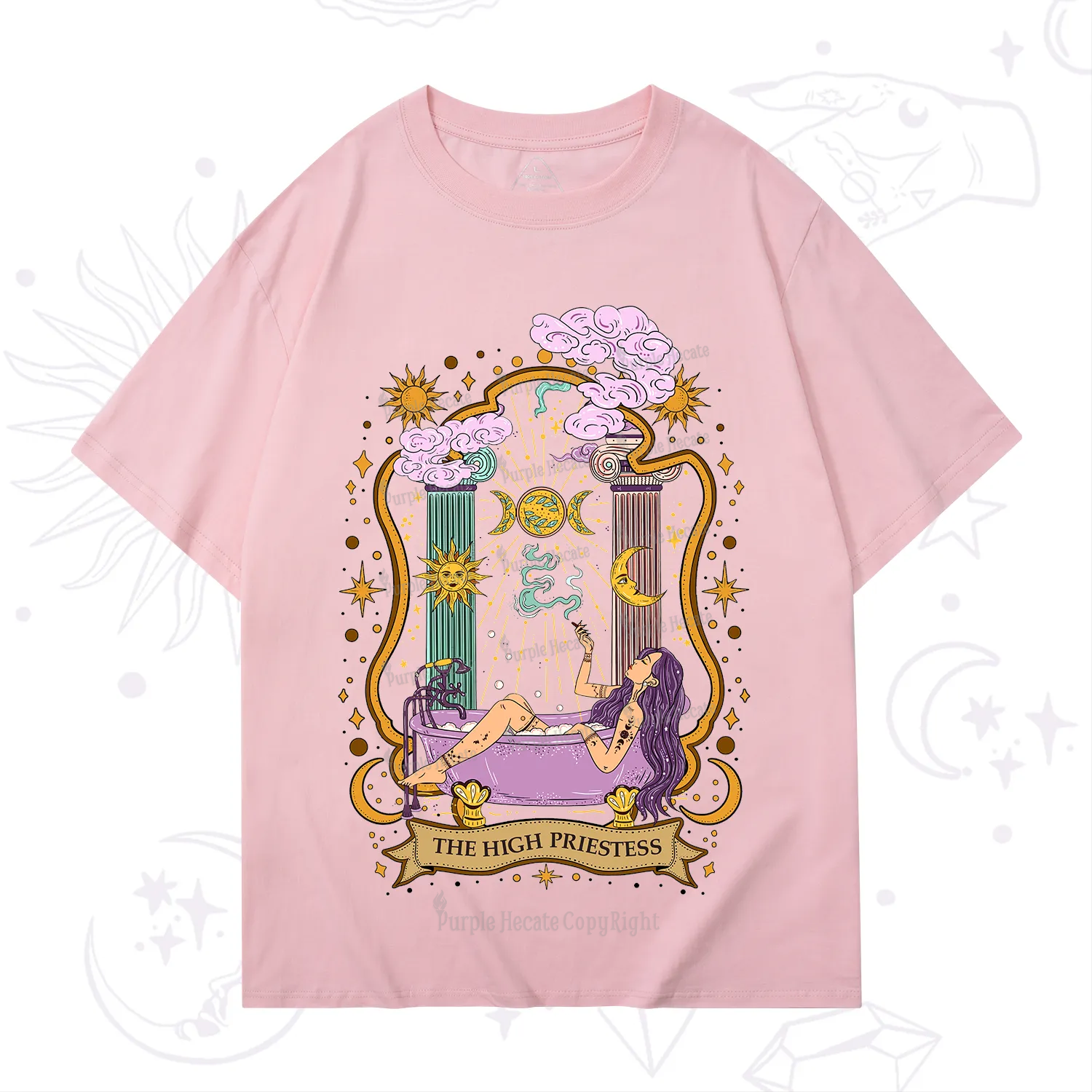 Purplehecate The High Priestess Goddess T-Shirt