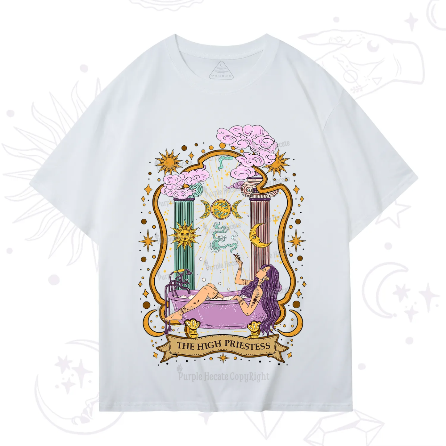 Purplehecate The High Priestess Goddess T-Shirt