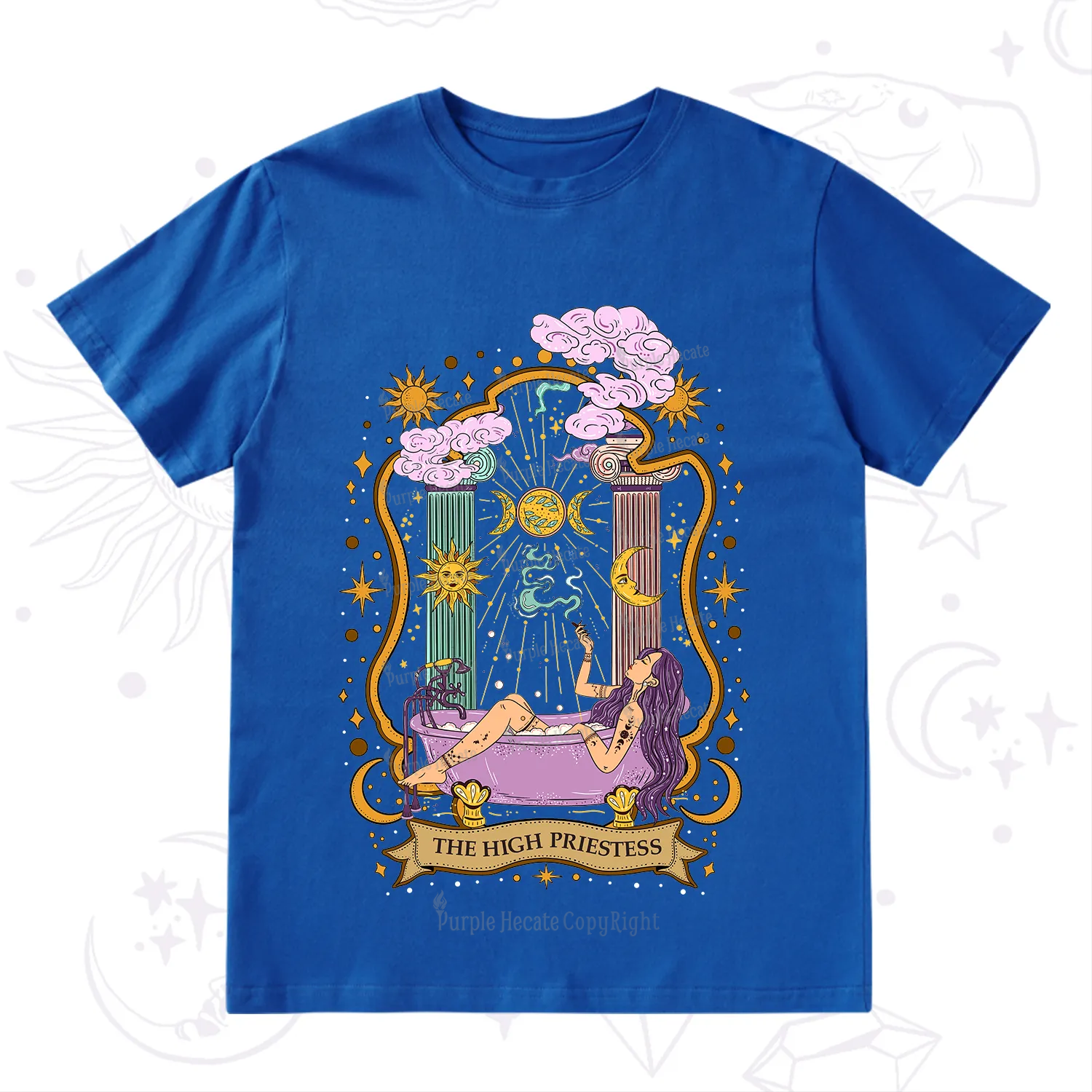 Purplehecate The High Priestess Goddess T-Shirt