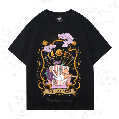 Purplehecate The Cat Mom Goddess T-Shirt