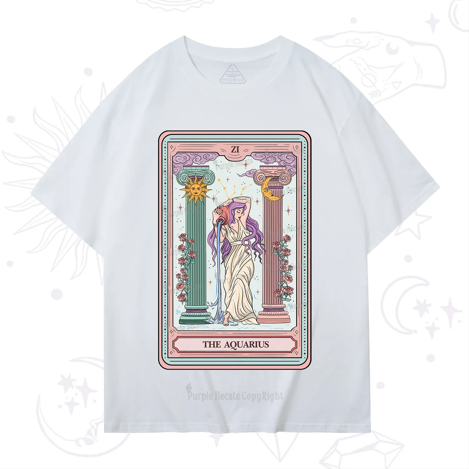 Purplehecate The Aquarius Goddess Tarot T-Shirt