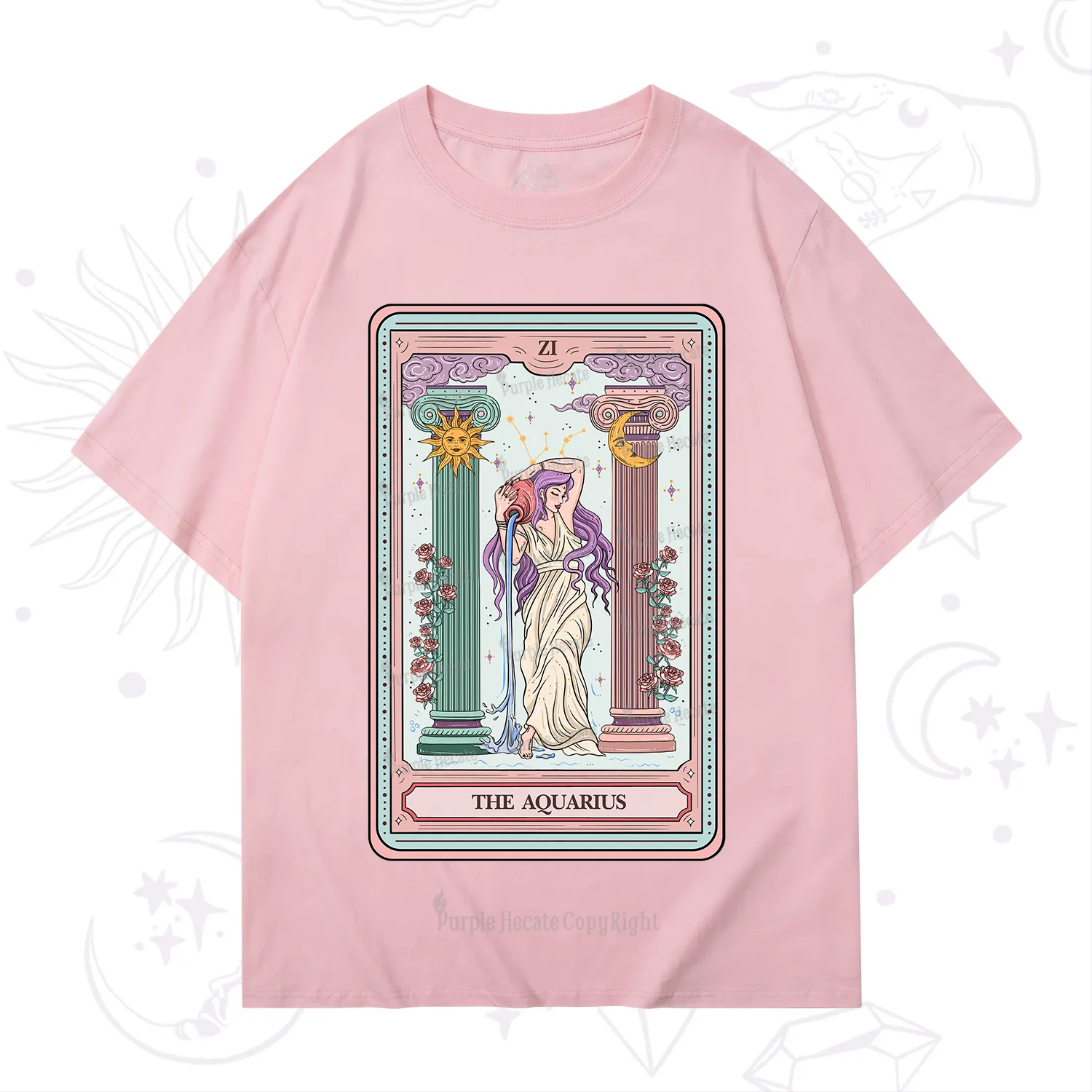 Purplehecate The Aquarius Goddess Tarot T-Shirt