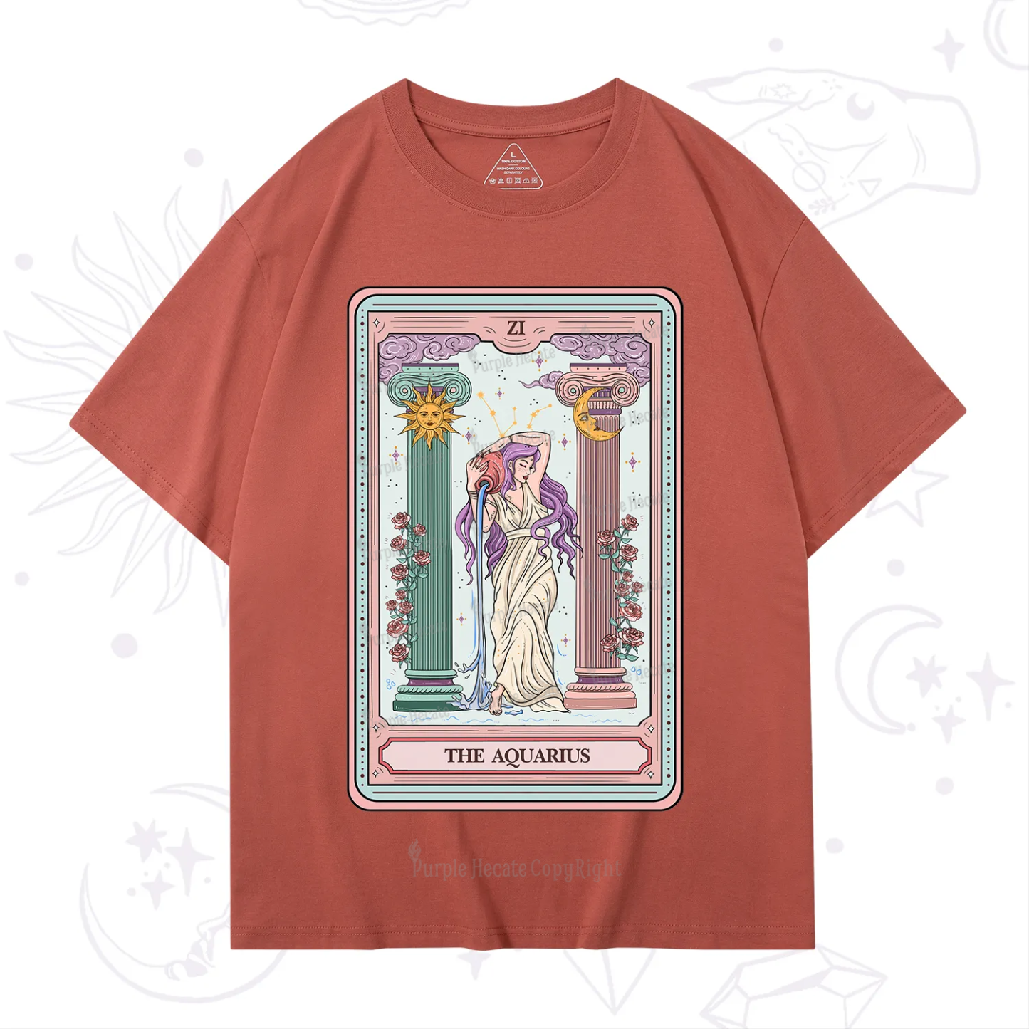 Purplehecate The Aquarius Goddess Tarot T-Shirt