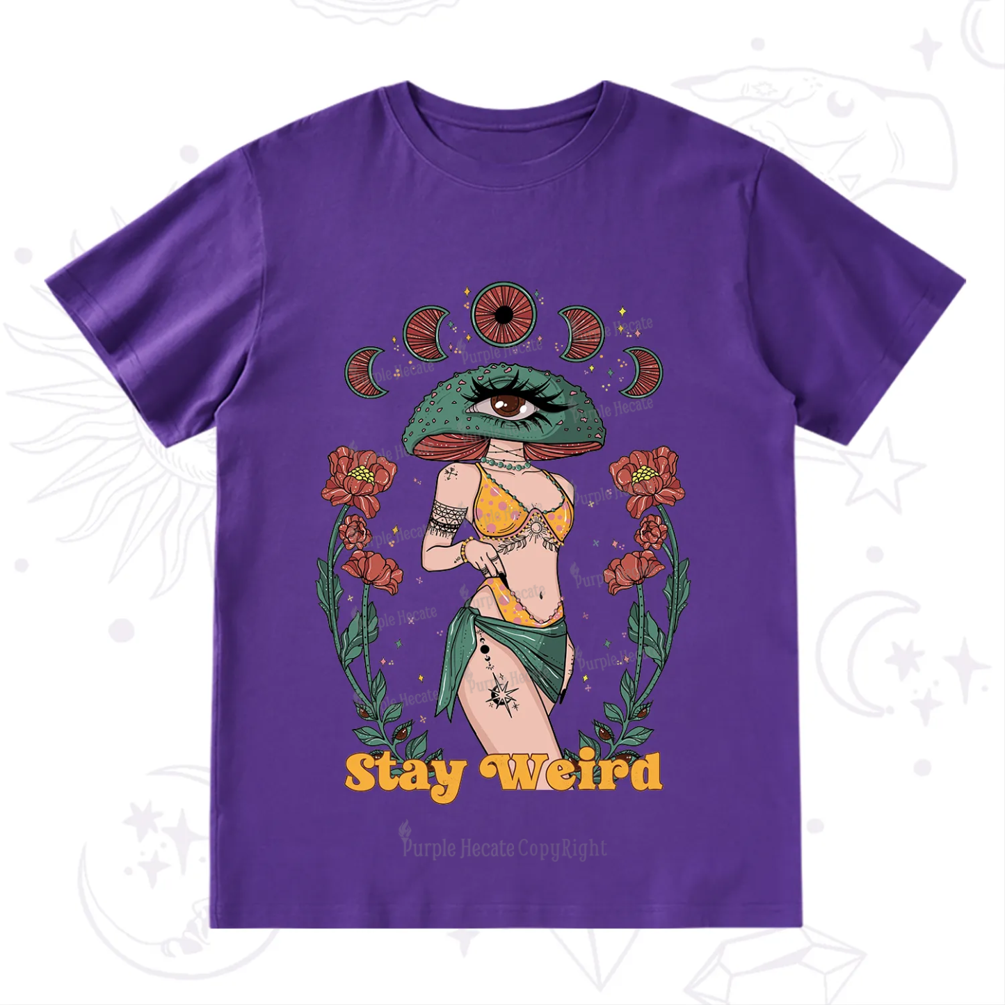 Purplehecate Stay Weird T-Shirt
