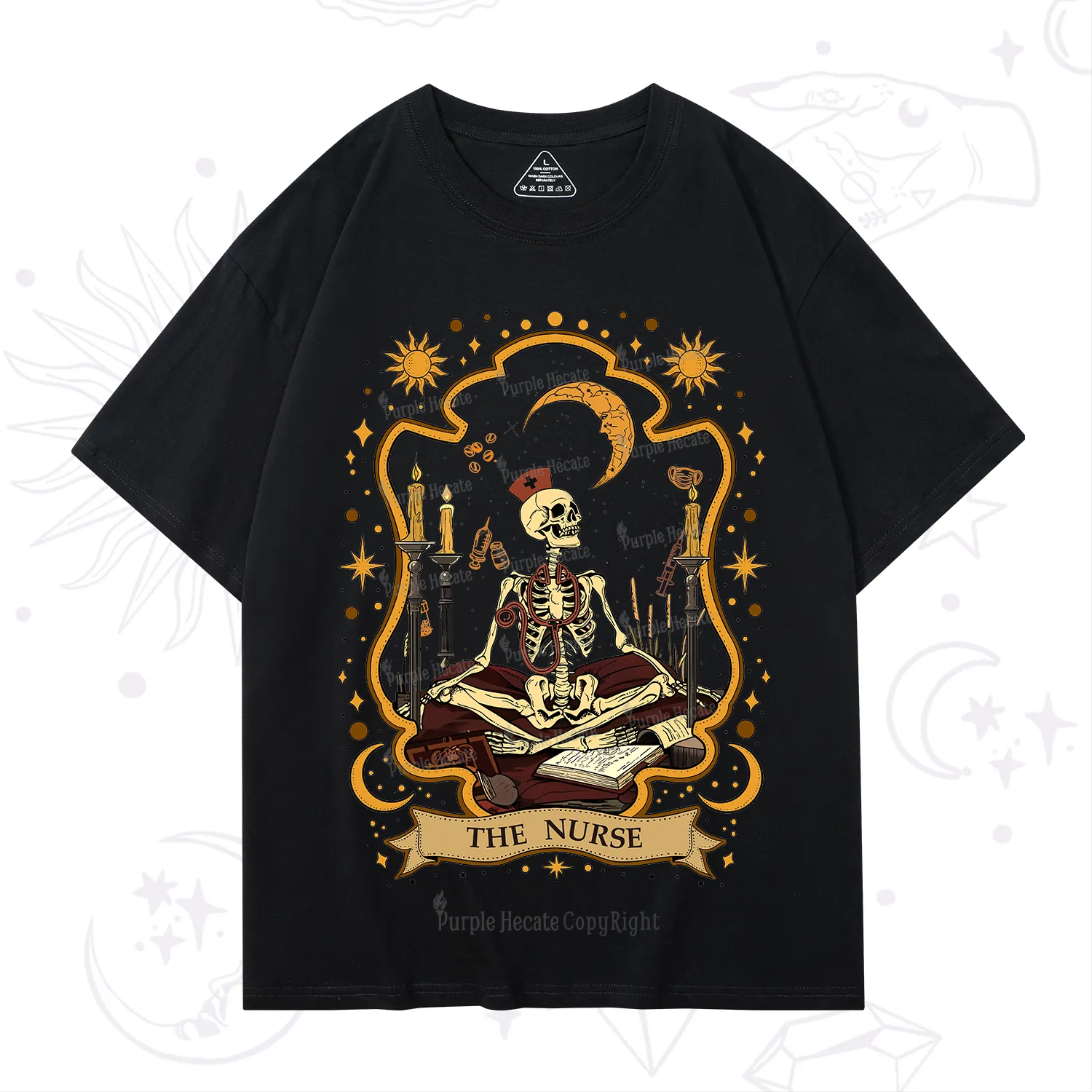 Purplehecate The Nurse Skeleton T-Shirt