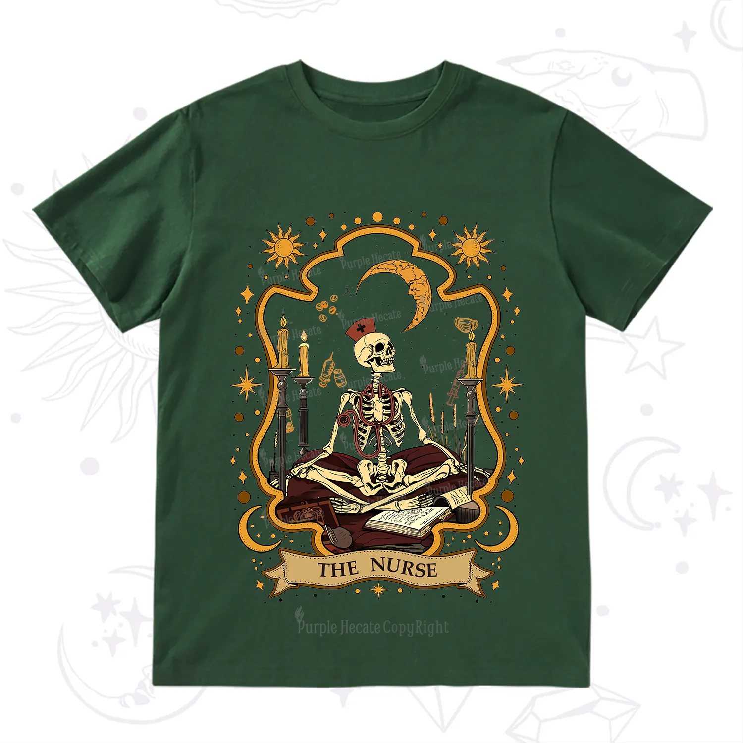 Purplehecate The Nurse Skeleton T-Shirt