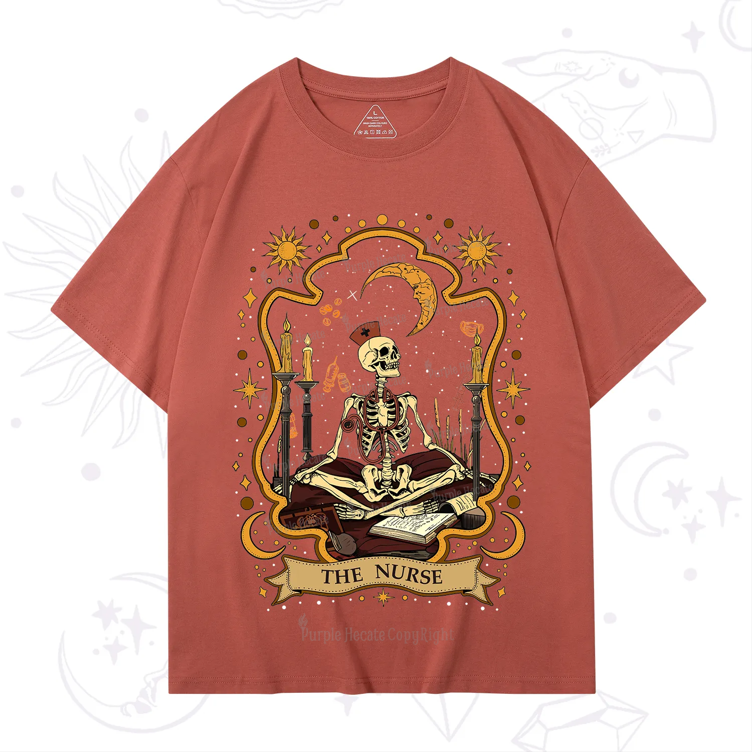 Purplehecate The Nurse Skeleton T-Shirt