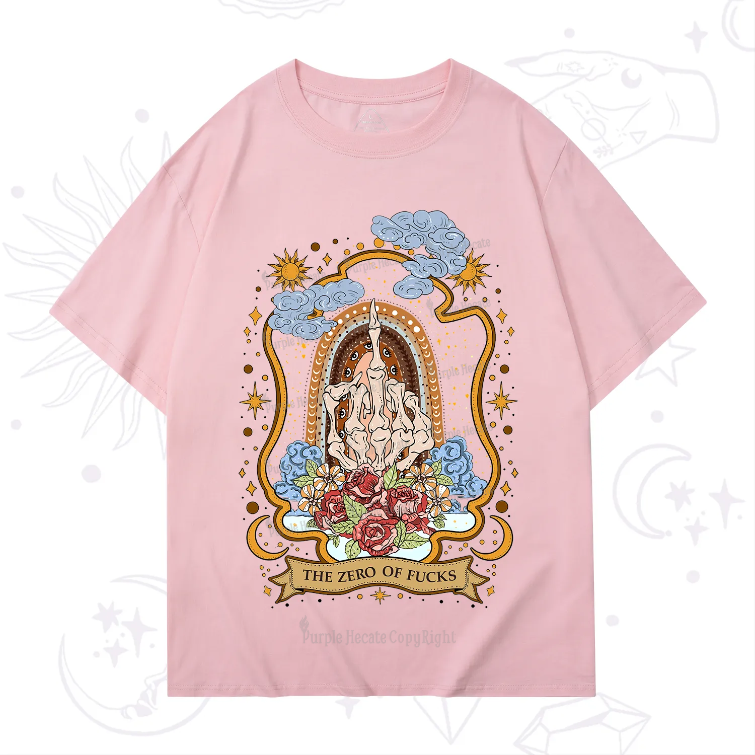 Purplehecate The Zero of Fucks Skeleton T-Shirt