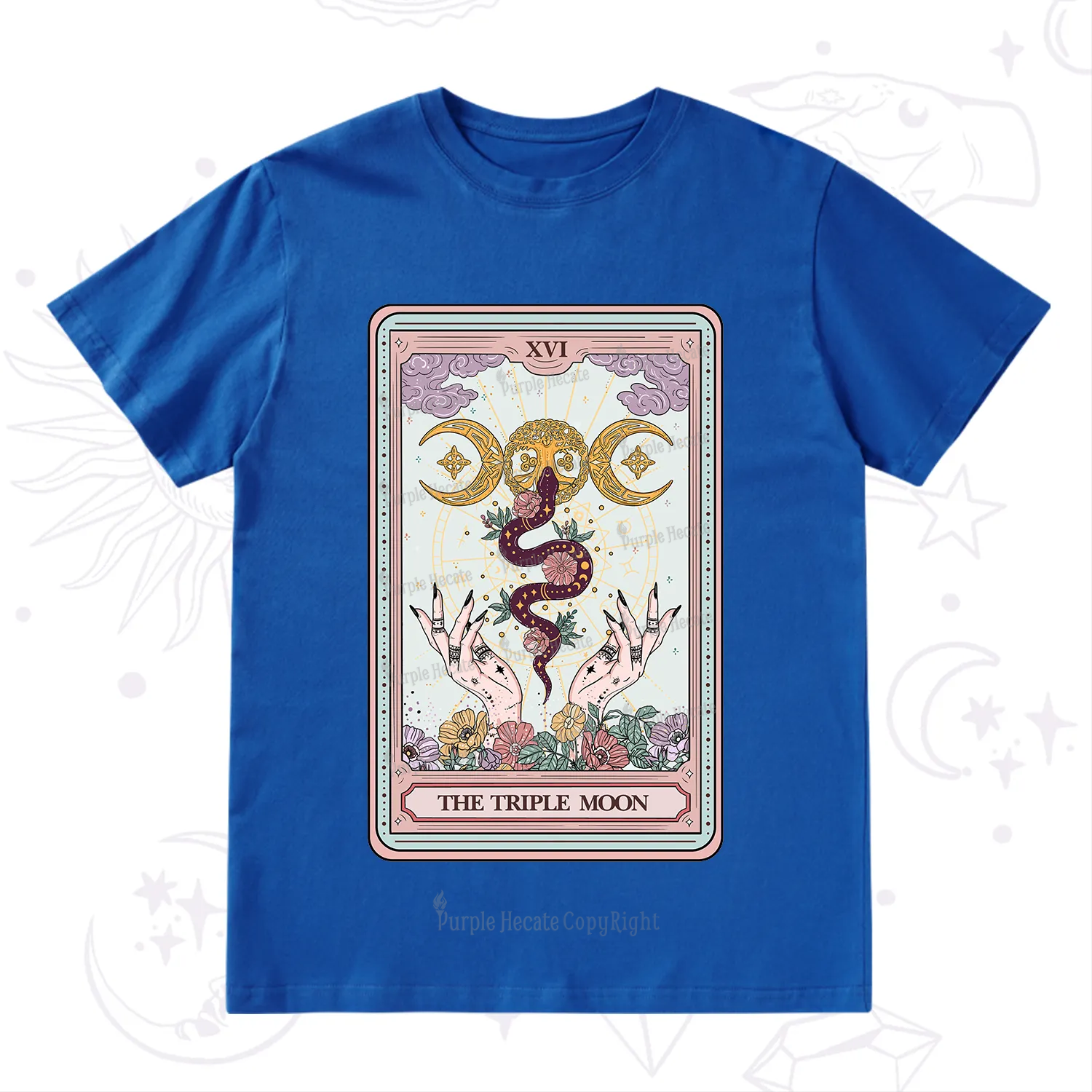 Purplehecate The Triple Moon Tarot T-Shirt