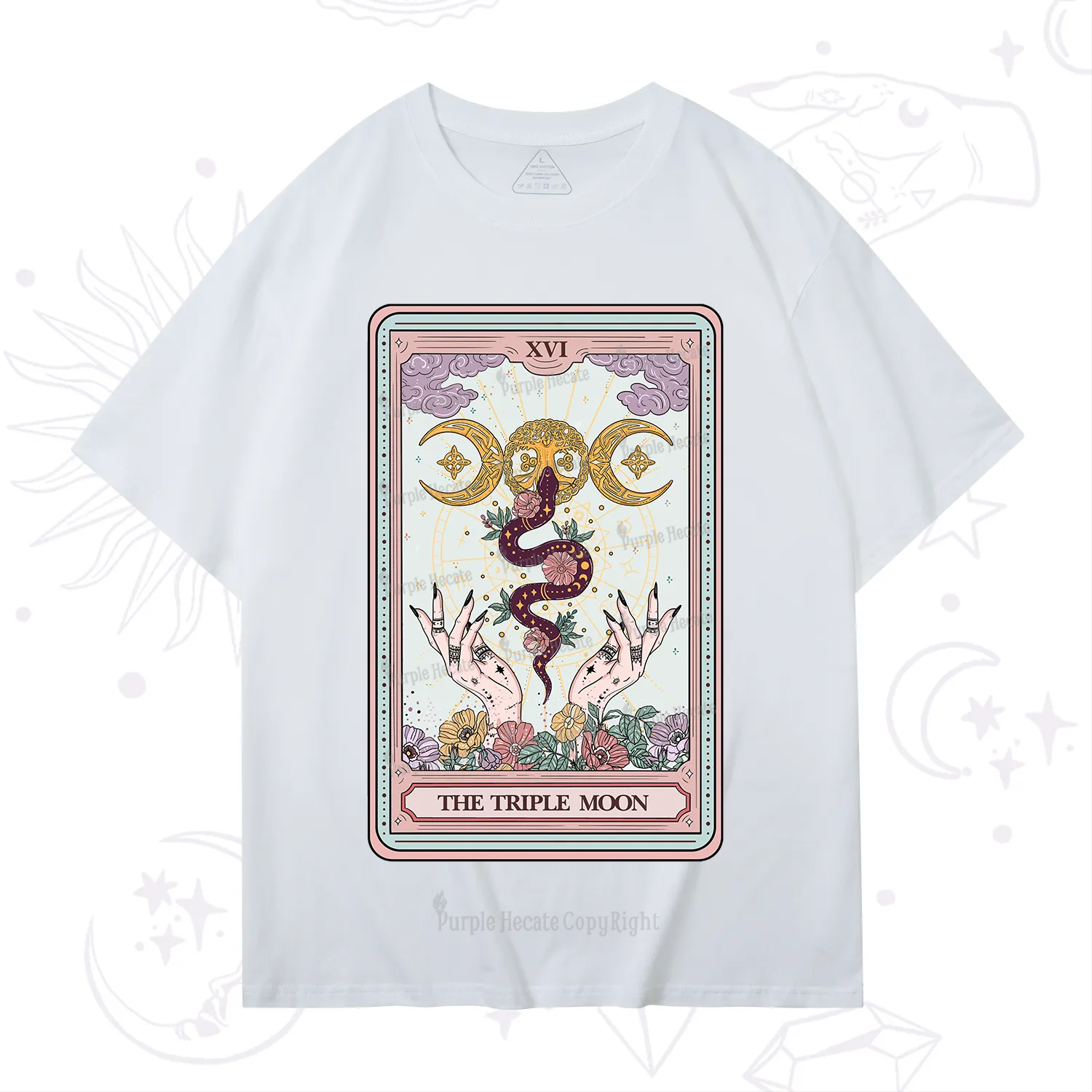 Purplehecate The Triple Moon Tarot T-Shirt