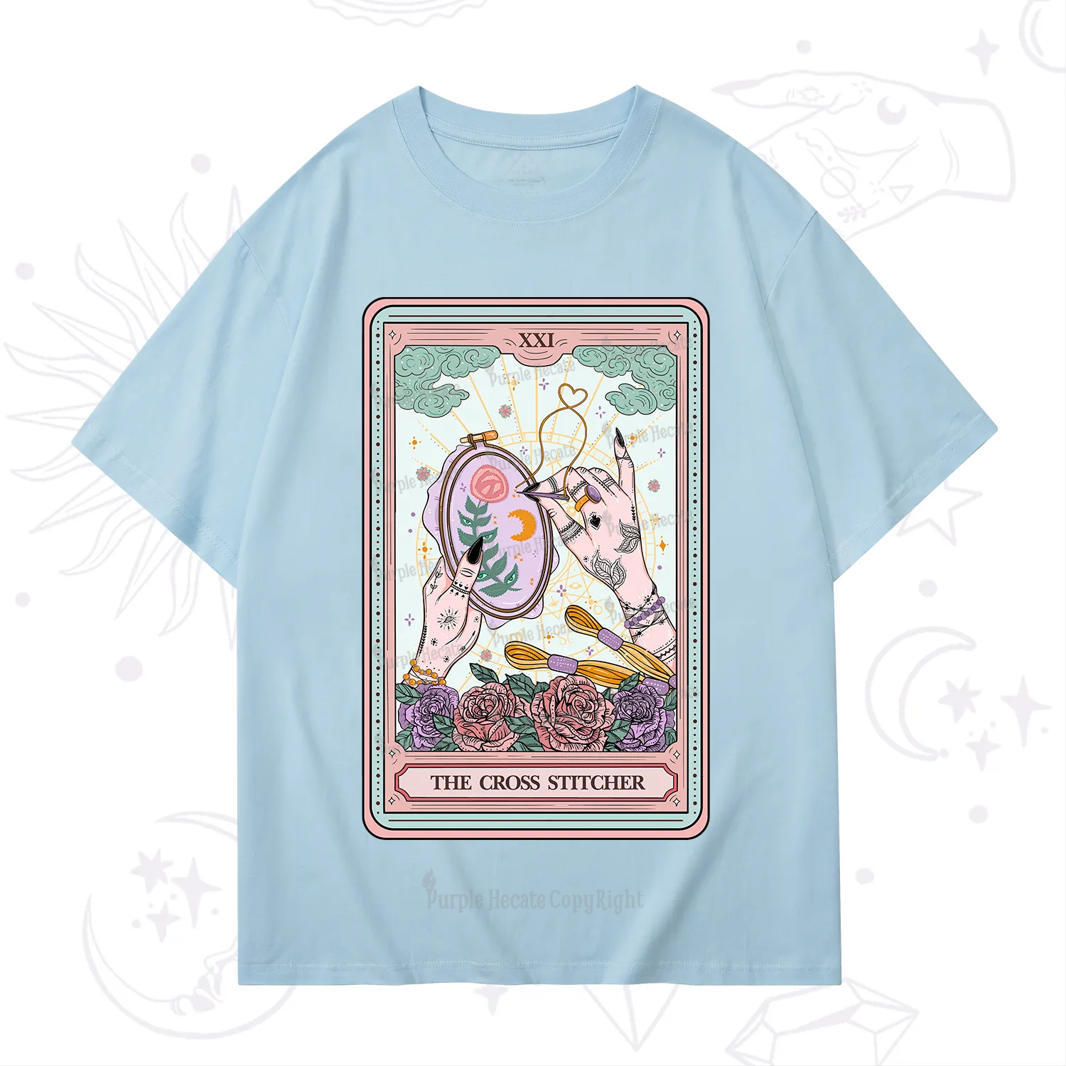 Purplehecate The Cross Stitcher Tarot T-Shirt