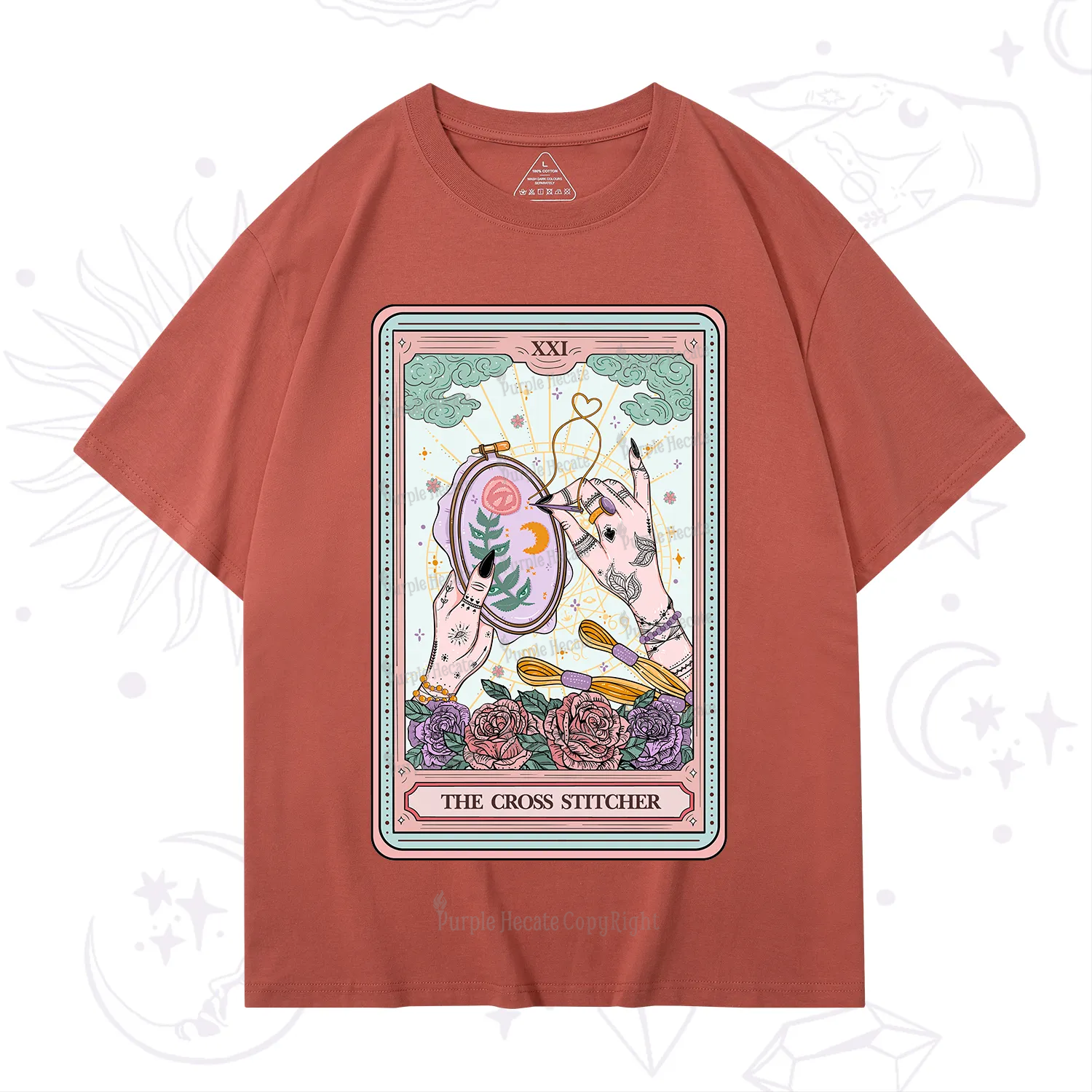 Purplehecate The Cross Stitcher Tarot T-Shirt