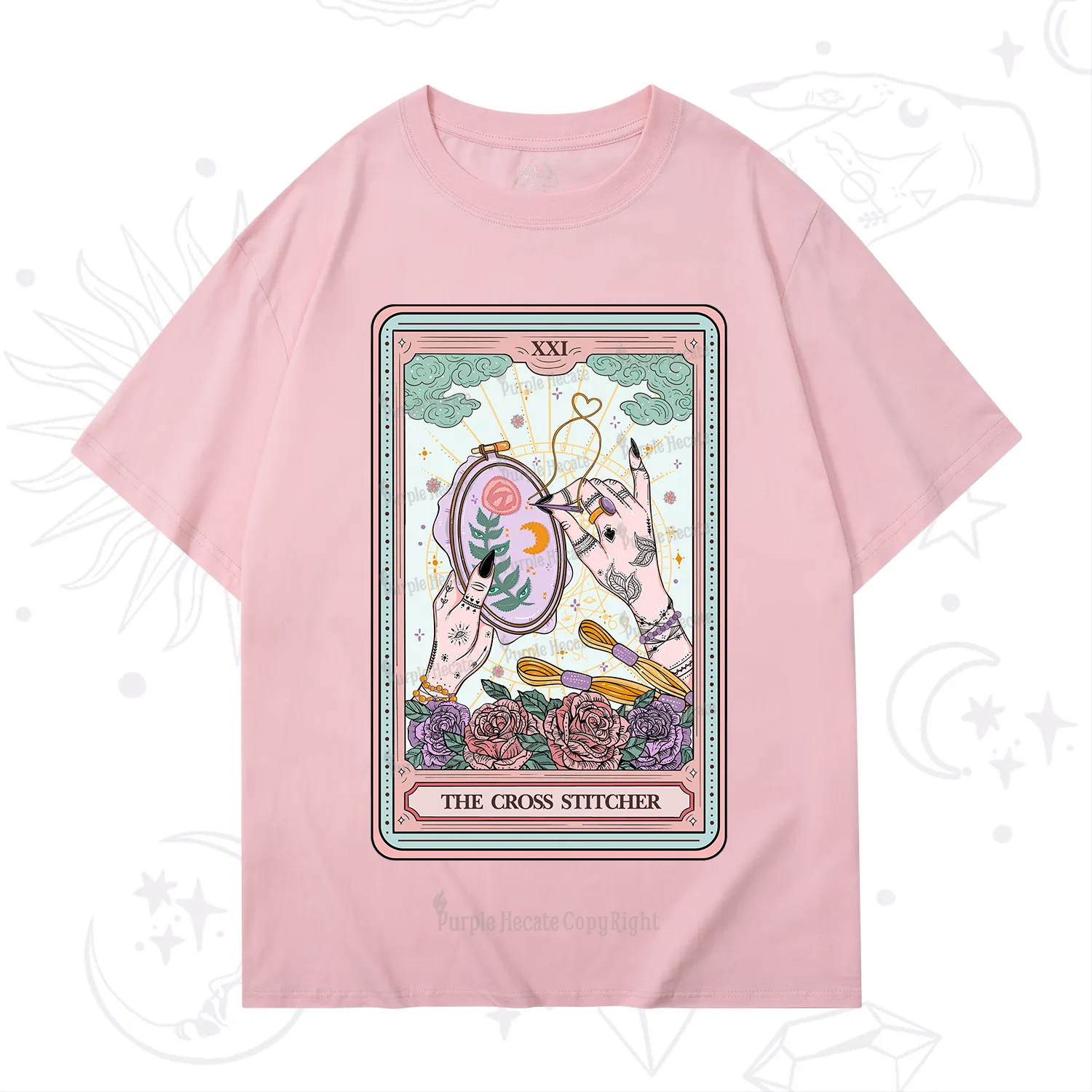 Purplehecate The Cross Stitcher Tarot T-Shirt