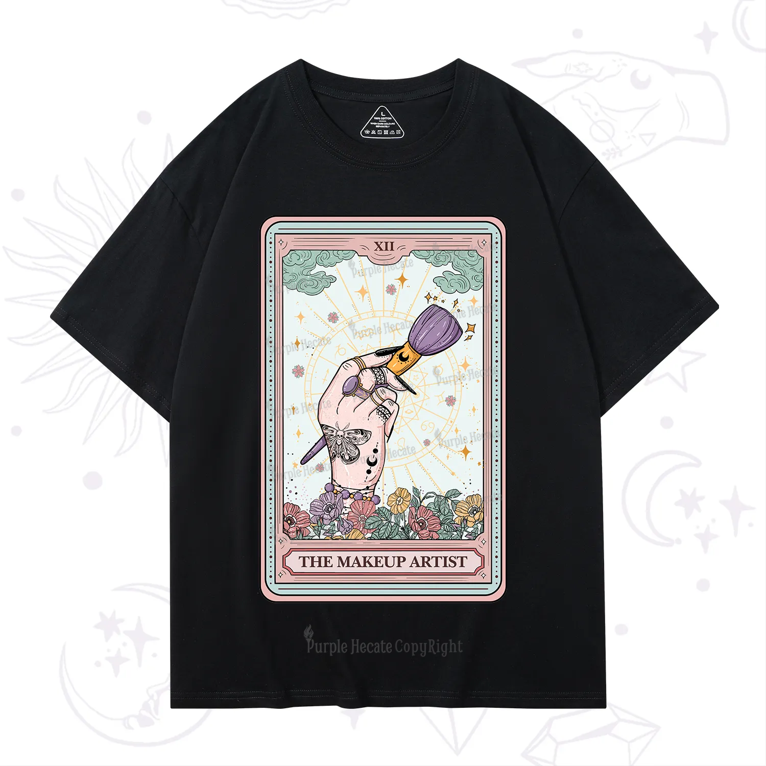 Purplehecate The Makeup Artist Tarot T-Shirt