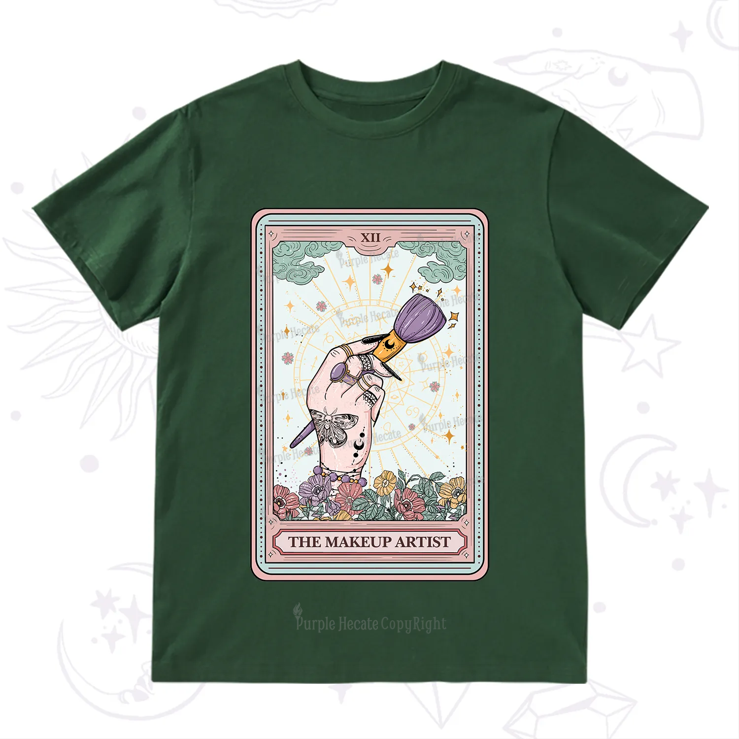 Purplehecate The Makeup Artist Tarot T-Shirt