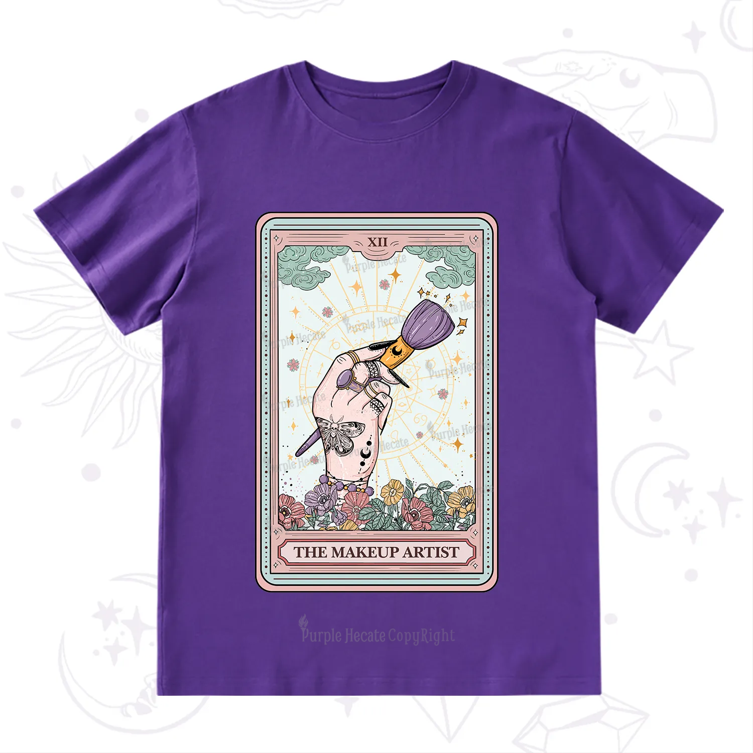 Purplehecate The Makeup Artist Tarot T-Shirt