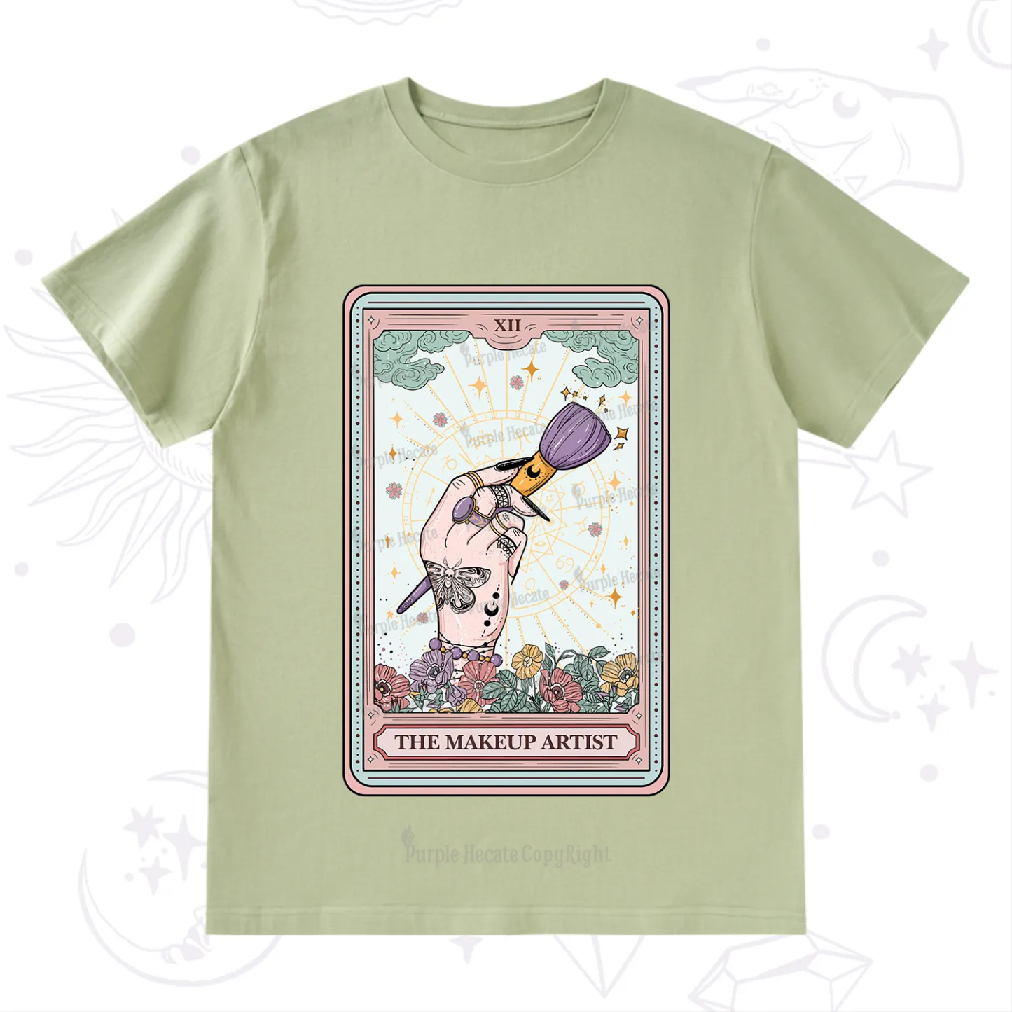 Purplehecate The Makeup Artist Tarot T-Shirt