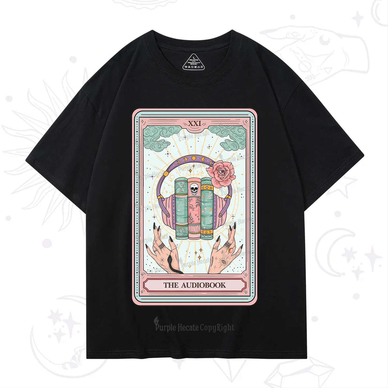 Purplehecate The Audiobook Tarot T-Shirt
