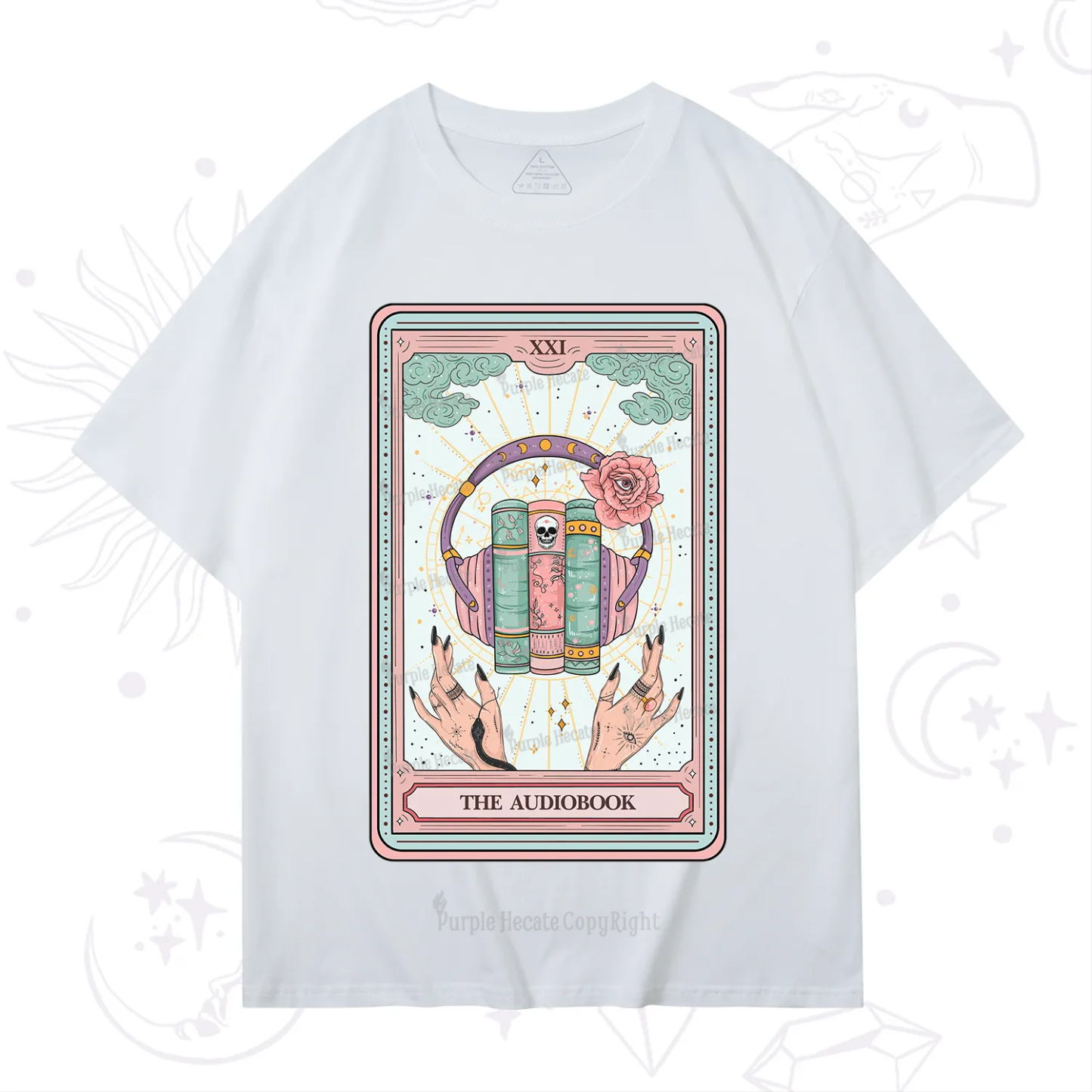 Purplehecate The Audiobook Tarot T-Shirt
