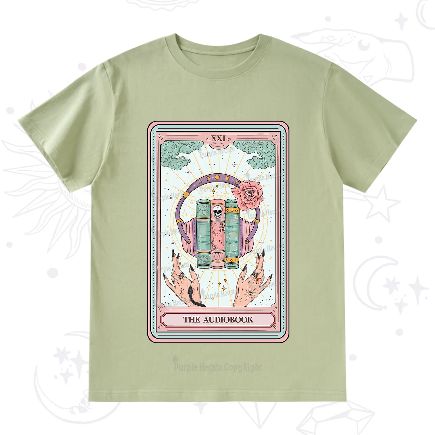 Purplehecate The Audiobook Tarot T-Shirt