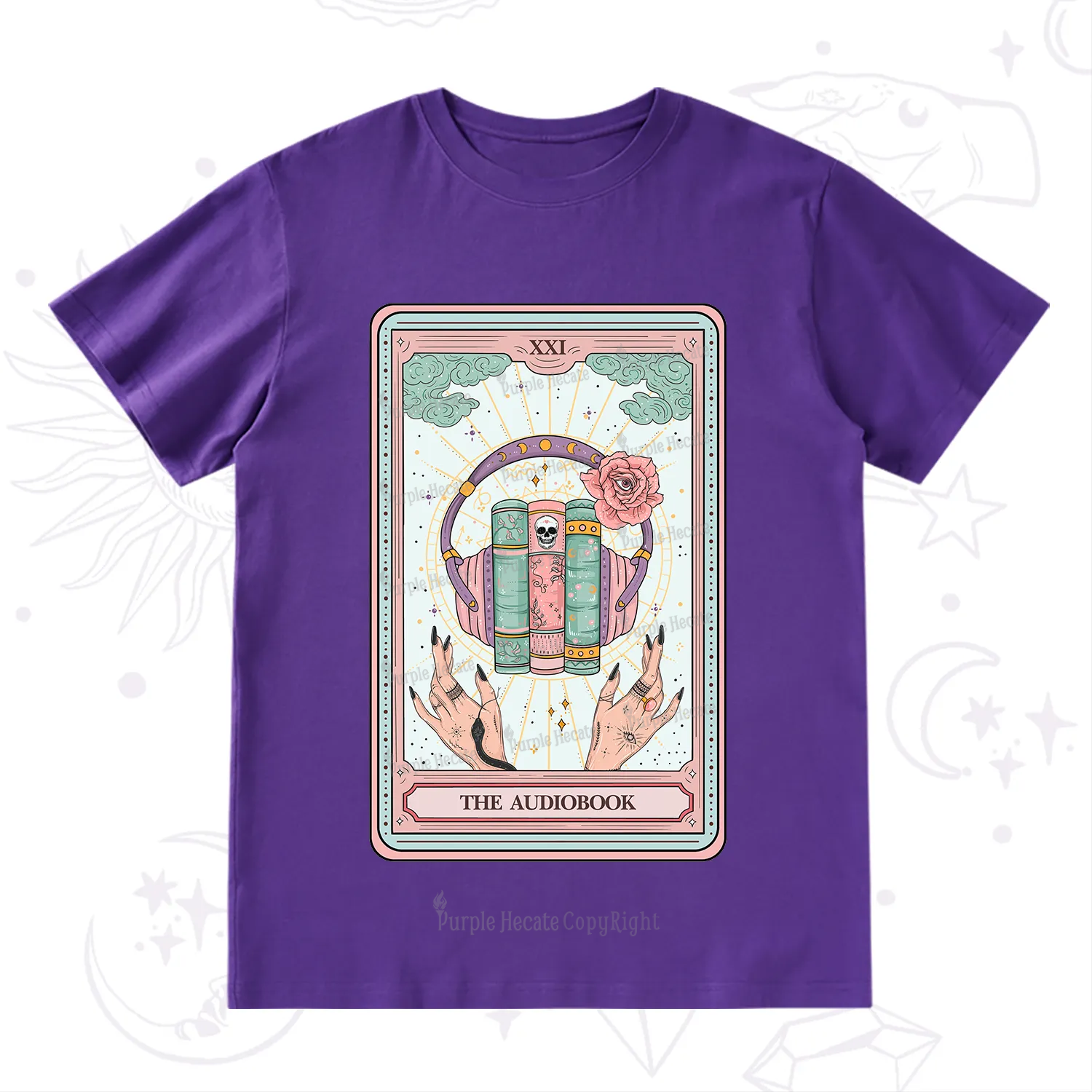Purplehecate The Audiobook Tarot T-Shirt