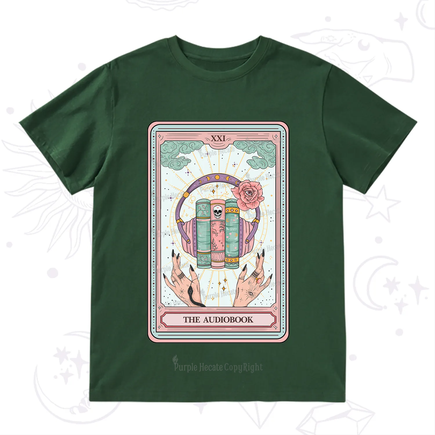 Purplehecate The Audiobook Tarot T-Shirt