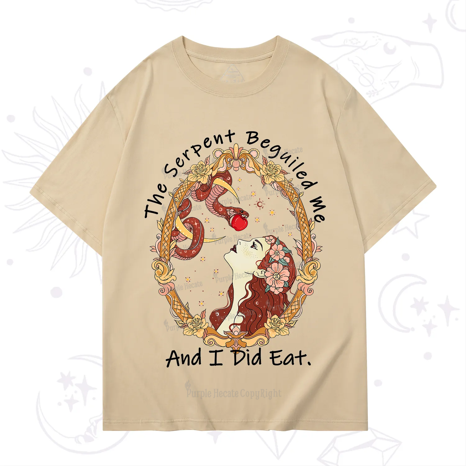 Purplehecate The Serpent Beguiled Me, And I Did Eat T-Shirt