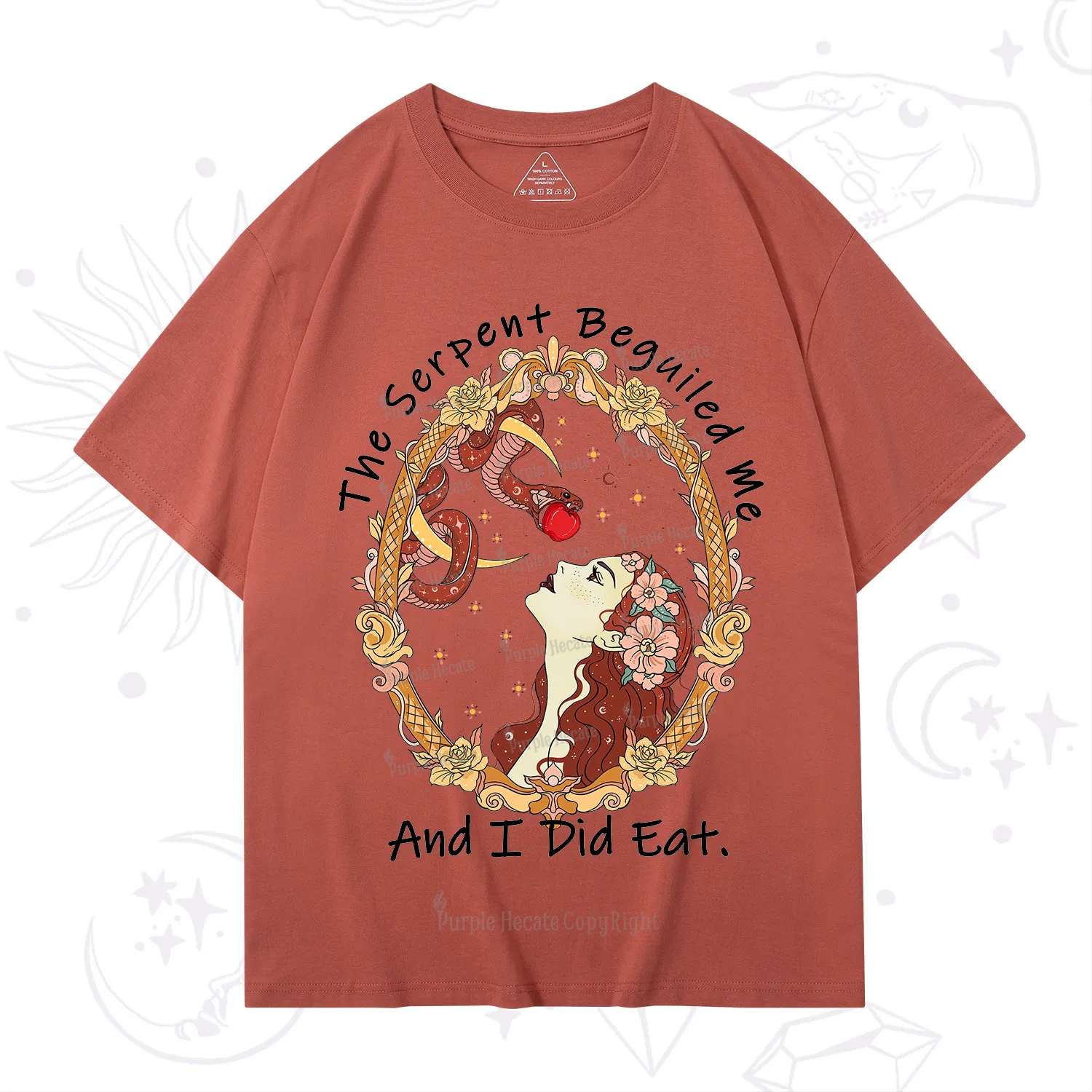 Purplehecate The Serpent Beguiled Me, And I Did Eat T-Shirt