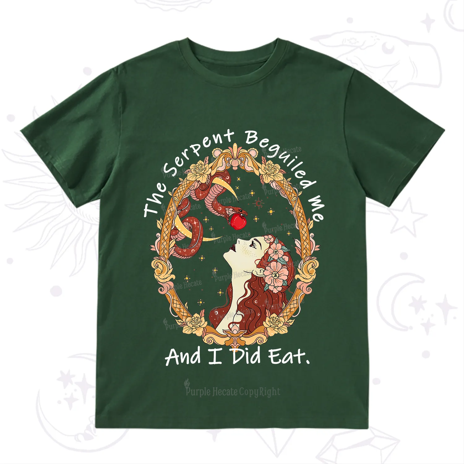 Purplehecate The Serpent Beguiled Me, And I Did Eat T-Shirt