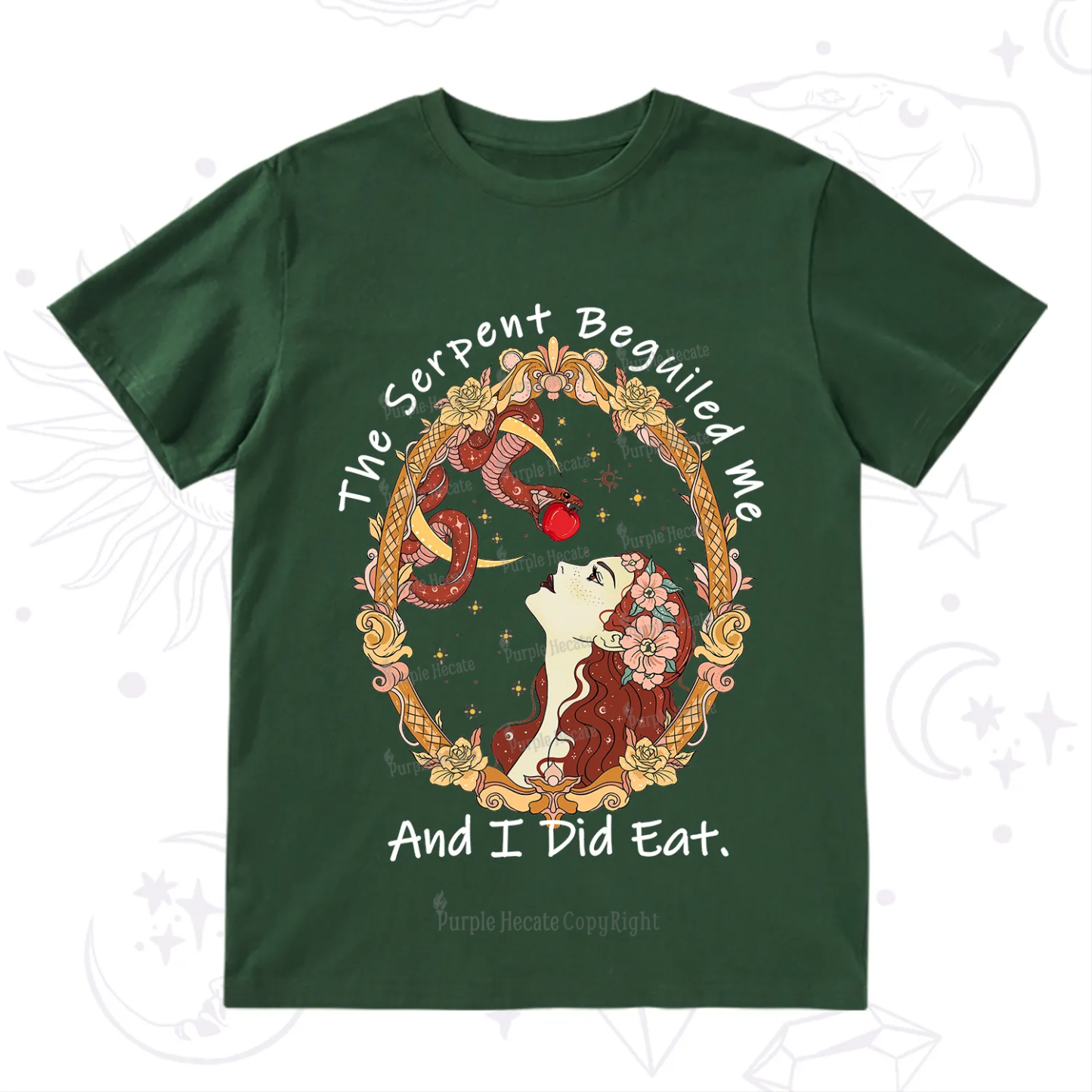 Purplehecate The Serpent Beguiled Me, And I Did Eat T-Shirt