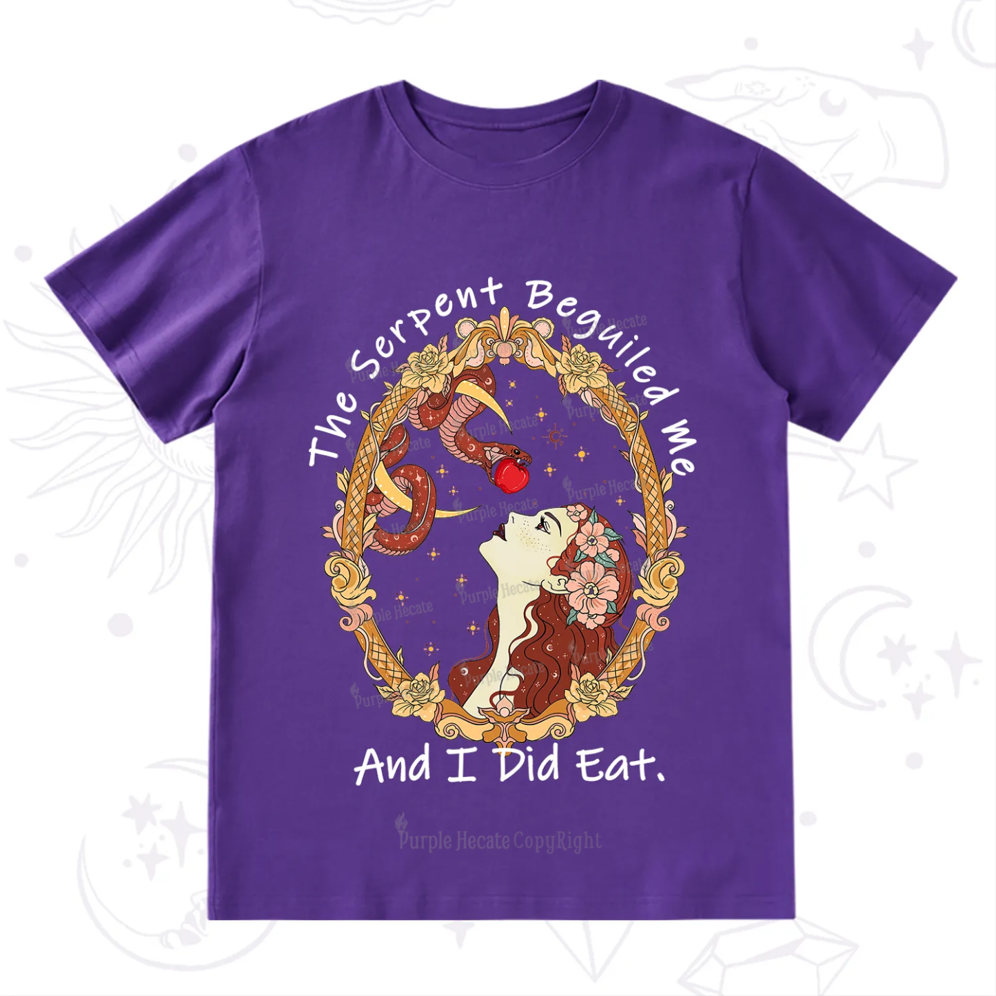 Purplehecate The Serpent Beguiled Me, And I Did Eat T-Shirt