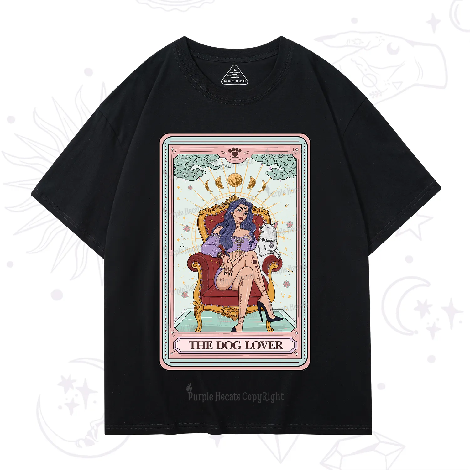 Purplehecate The Dog Lover Tarot T-Shirt