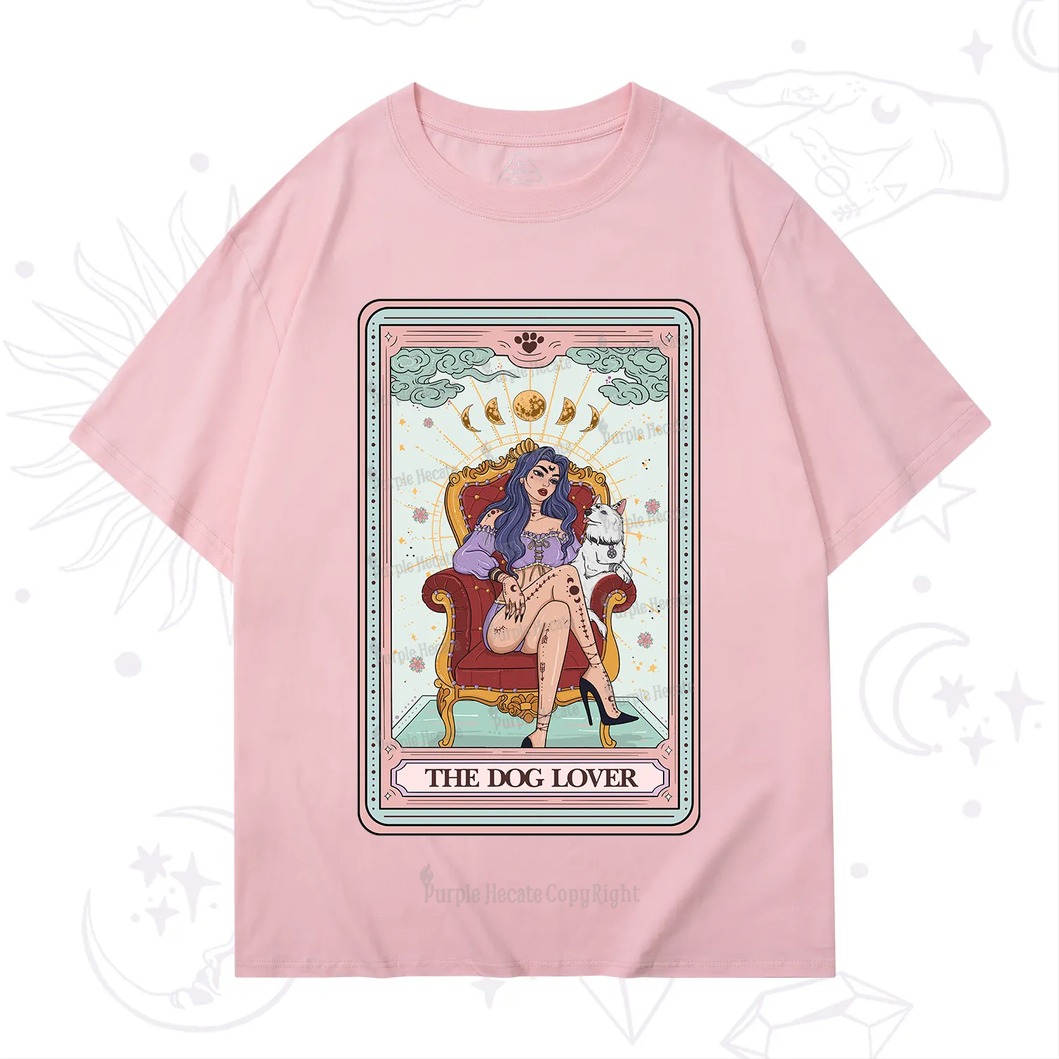Purplehecate The Dog Lover Tarot T-Shirt